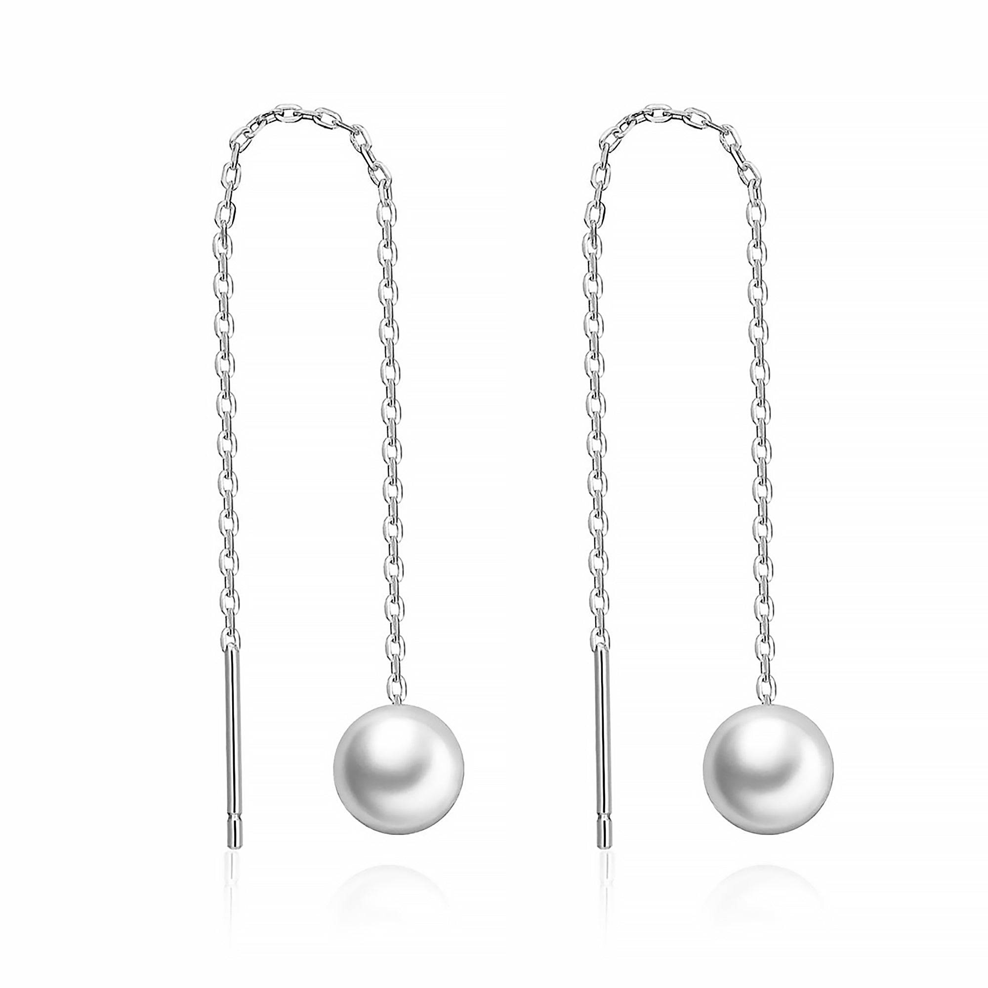Pendientes "Perla Alargada" - LePetiteMarie