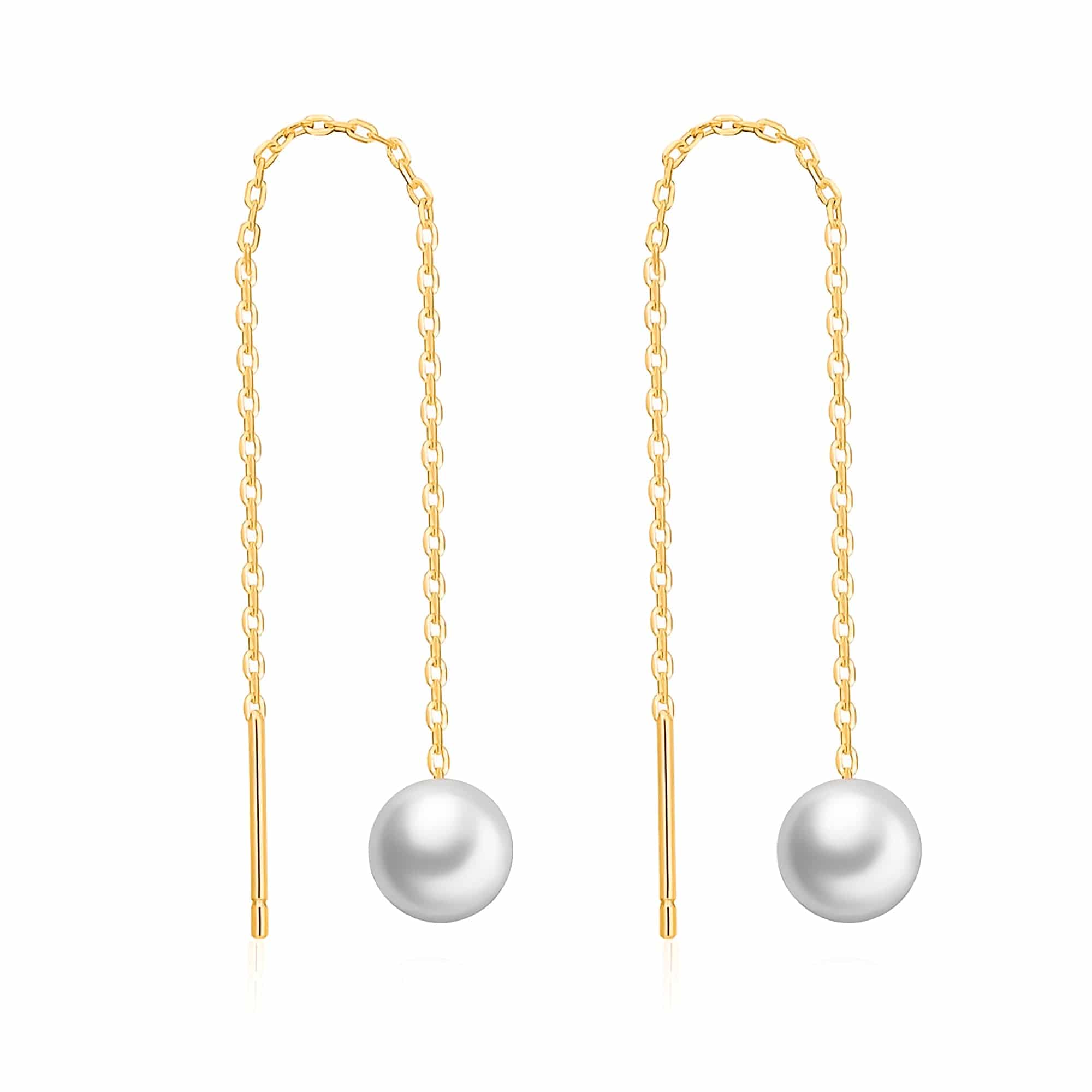 Pendientes "Perla Alargada" - LePetiteMarie