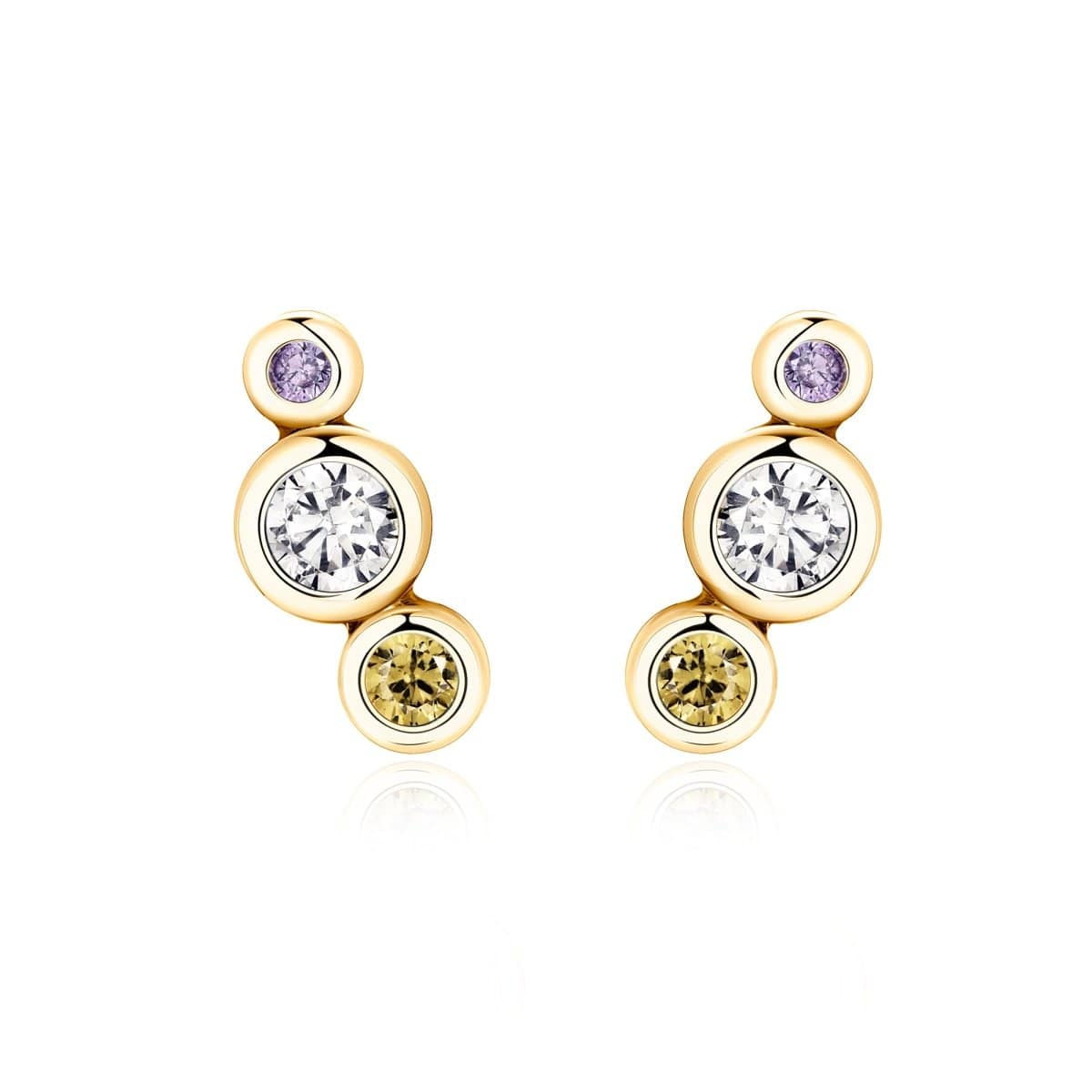 Pendientes "Tres Brillantes" - LePetiteMarie