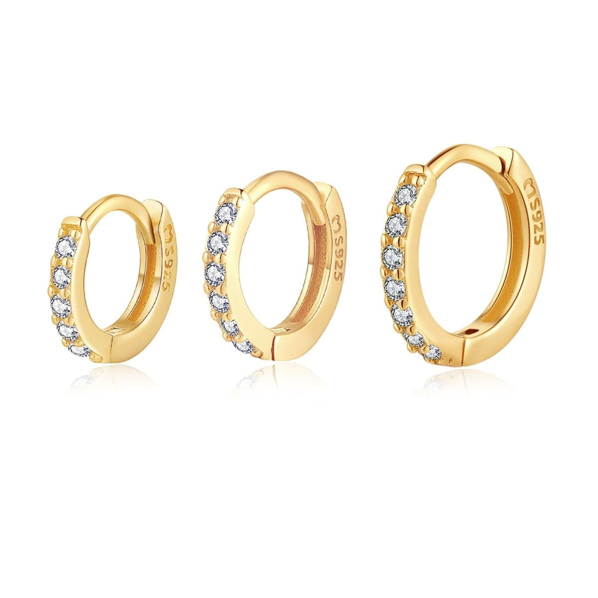 Pendientes Triple Aros - LePetiteMarie
