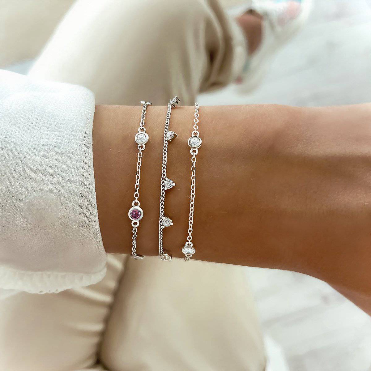 Pulsera Cuatro Brillantes - LePetiteMarie