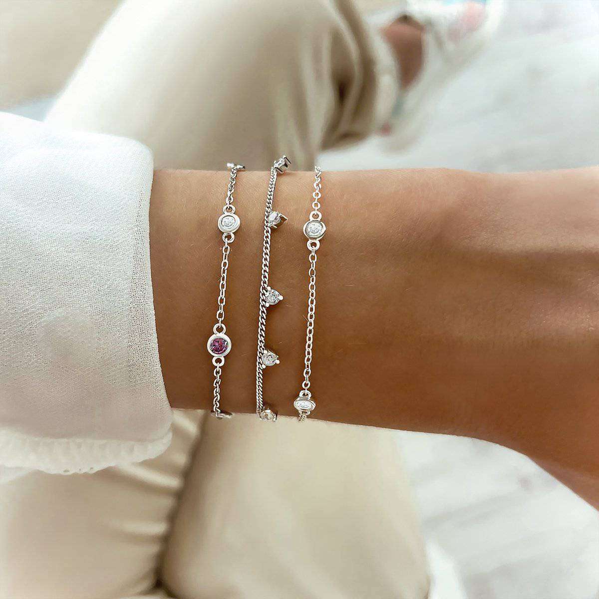 Pulsera Cuatro Brillantes - LePetiteMarie