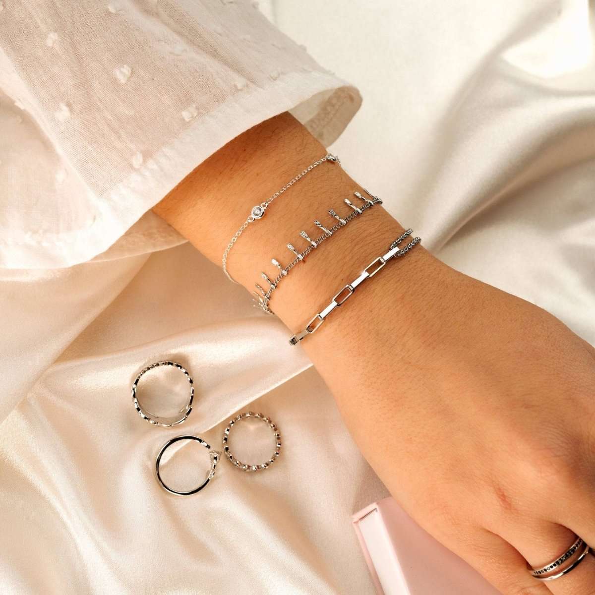 Pulsera Cuatro Brillantes - LePetiteMarie