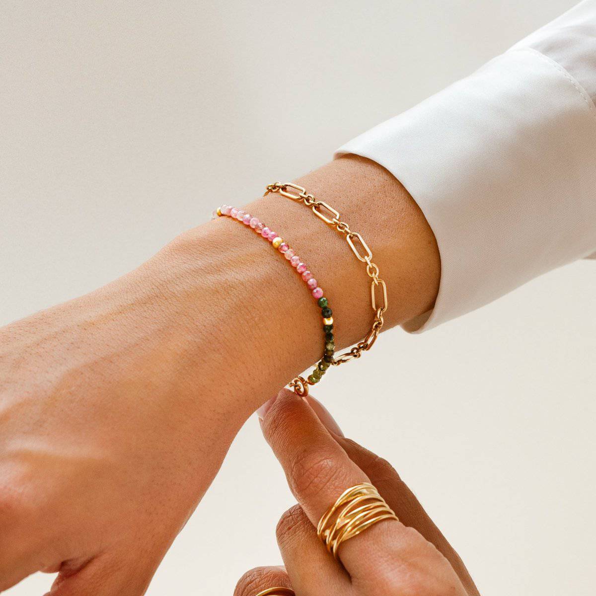 Pulsera Eslabón y Círculo - LePetiteMarie