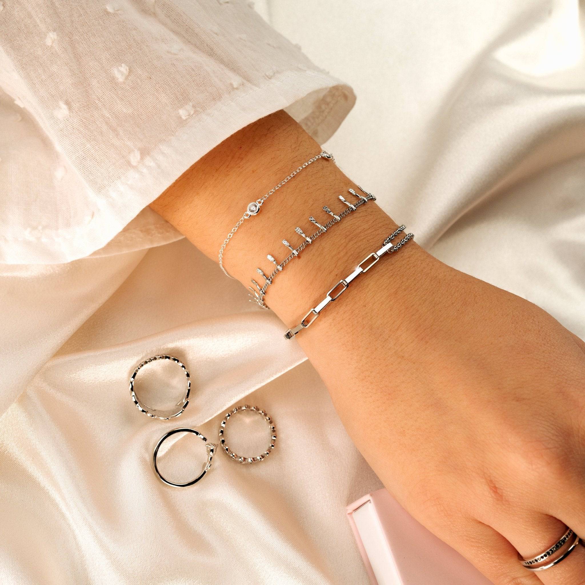 Pulsera Cuatro Brillantes - LePetiteMarie