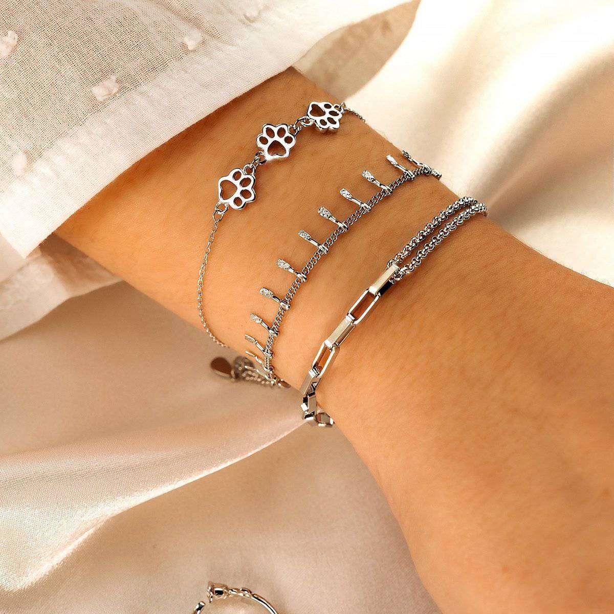 Pulsera Huellitas Trío - LePetiteMarie