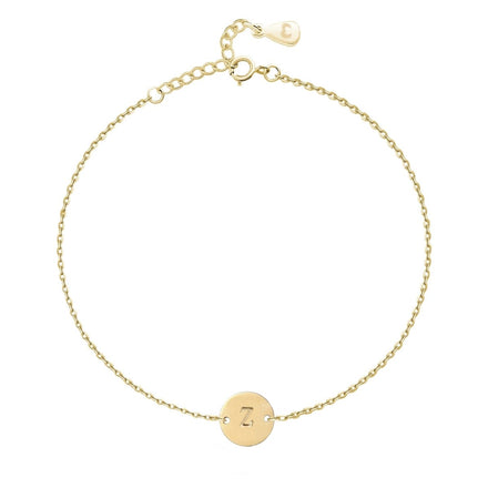 Pulsera Inicial en acabado Baño en Oro 18K / Z