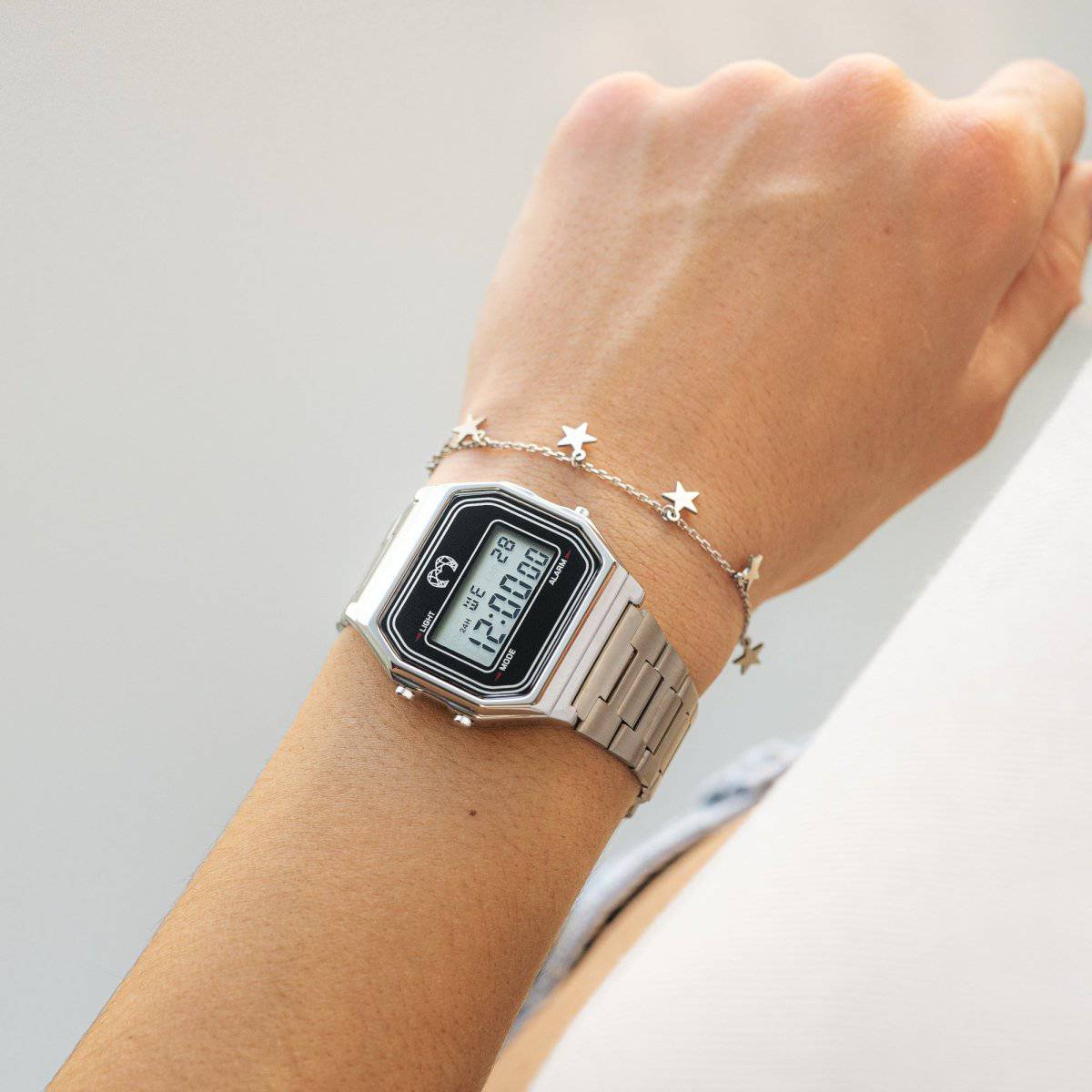 Reloj Digital Vintage ~ Plata - LePetiteMarie