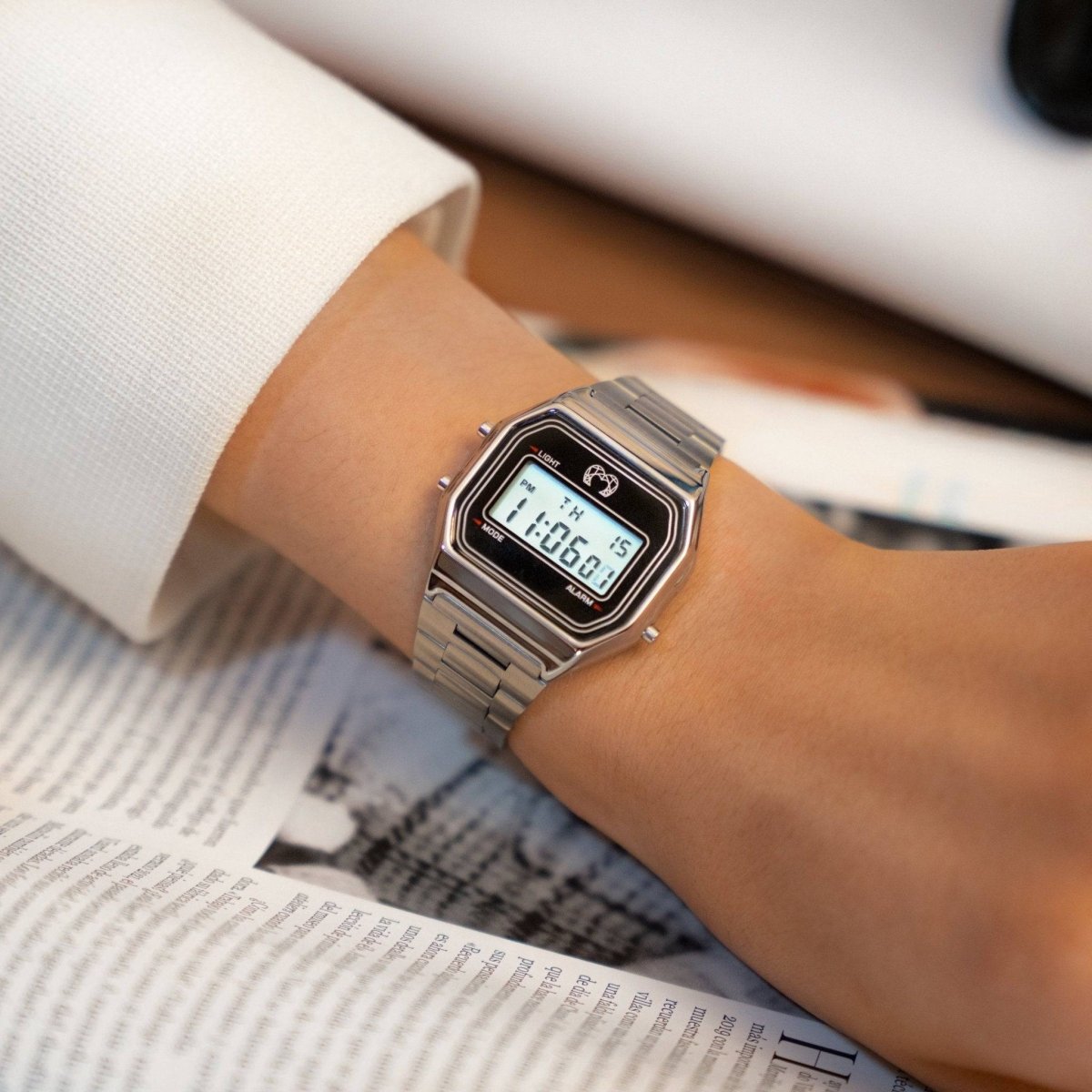 Reloj Digital Vintage ~ Plata - LePetiteMarie