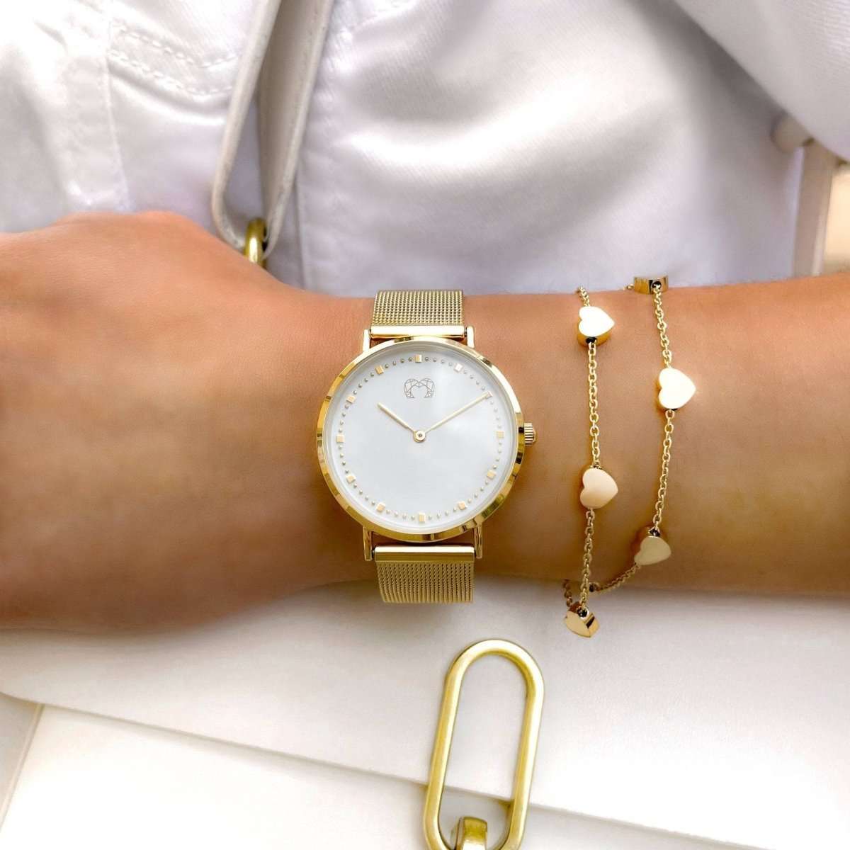 Reloj Juliet ~ GoldWhite - LePetiteMarie