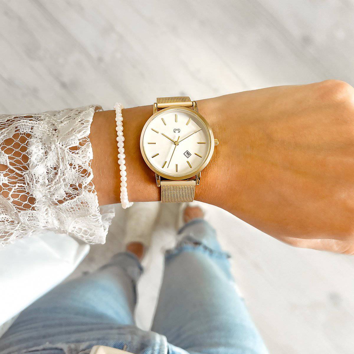 Reloj Petite Marie ~ GoldWhite - LePetiteMarie