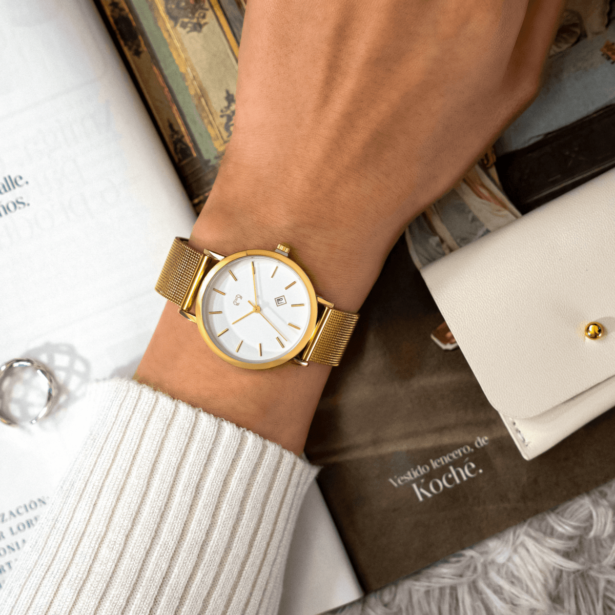 Reloj Petite Marie ~ GoldWhite - LePetiteMarie