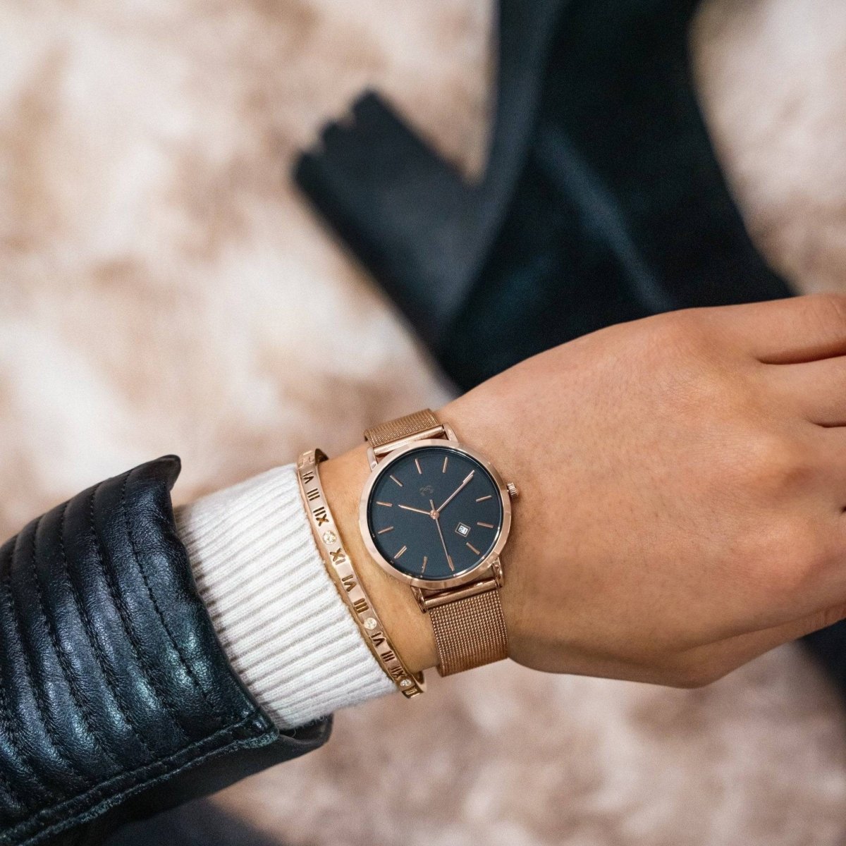 Reloj Petite Marie ~ RoseBlack - LePetiteMarie