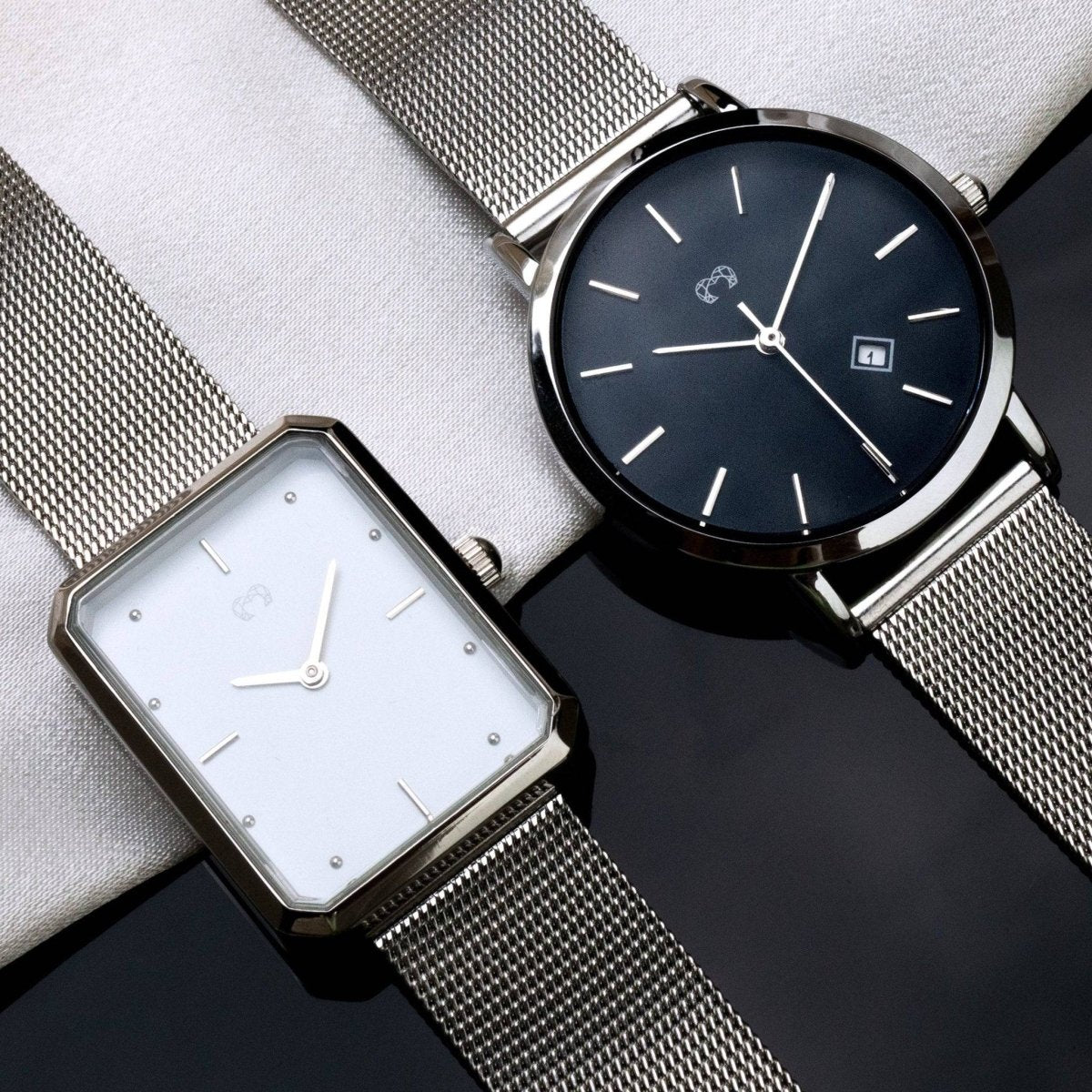 Reloj Petite Marie ~ SilverBlack - LePetiteMarie