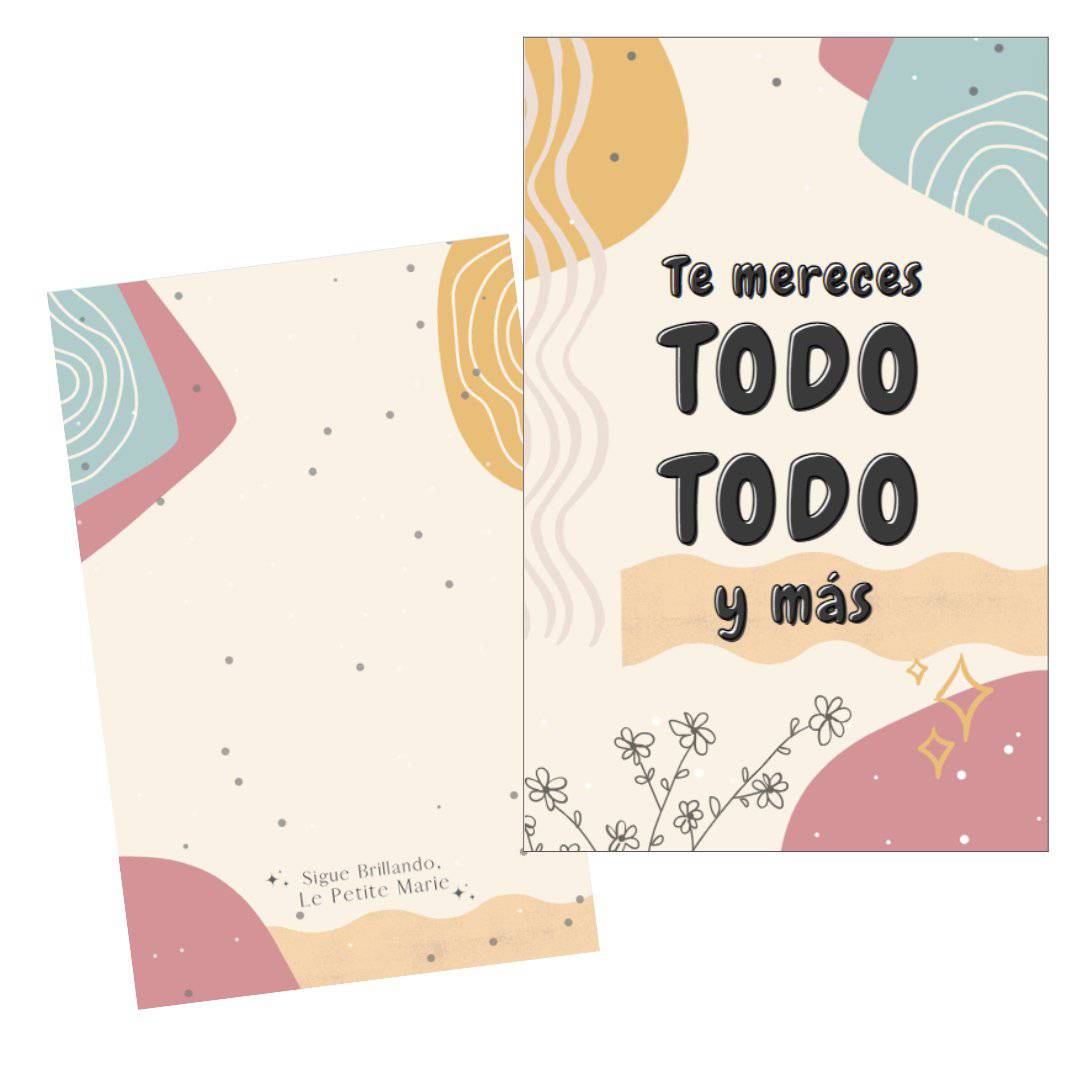 Tarjeta Dedicatoria - Postal de agradecimiento - LePetiteMarie