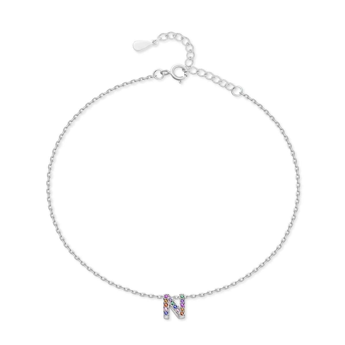 Tobillera Inicial Irisada - LePetiteMarie