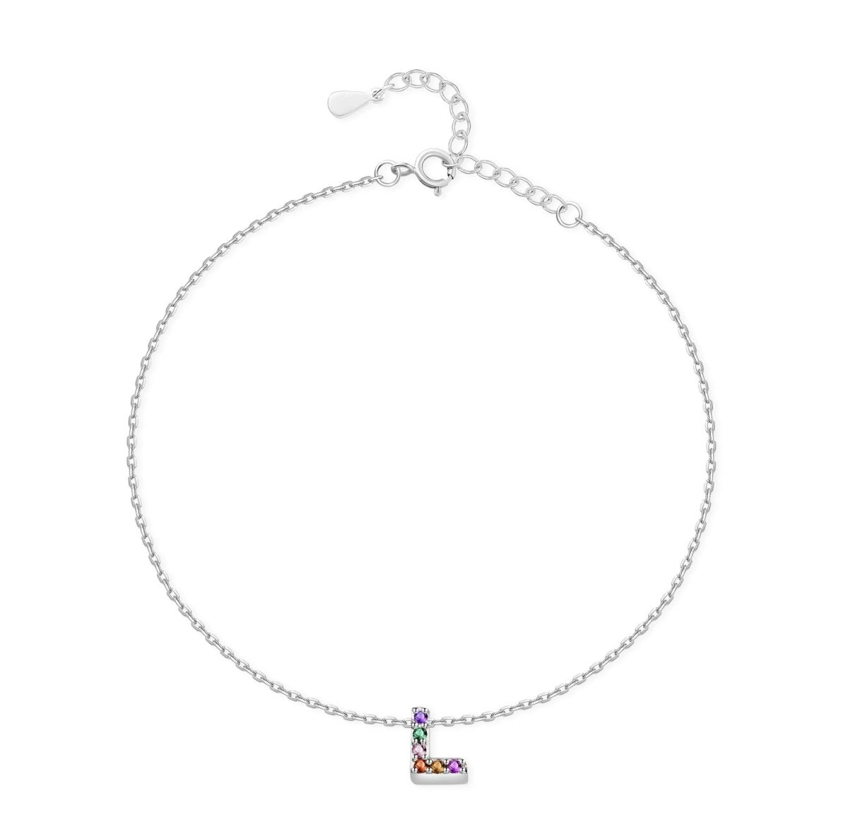 Tobillera Inicial Irisada - LePetiteMarie