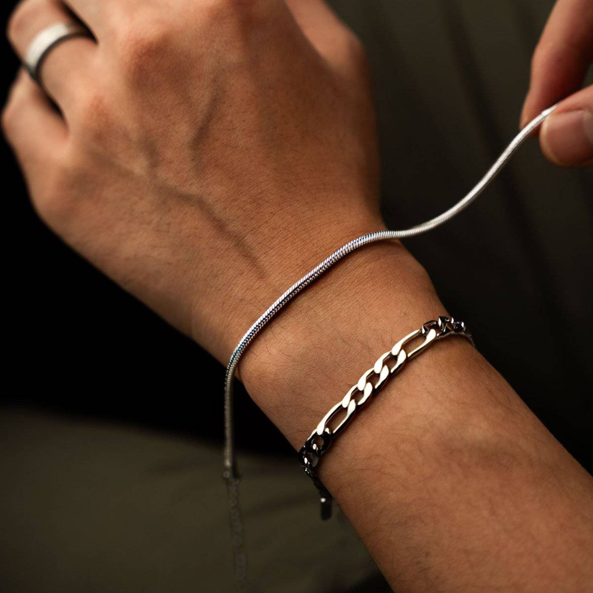 Pulseras de acero inoxidable para hombre - LePetiteMarie