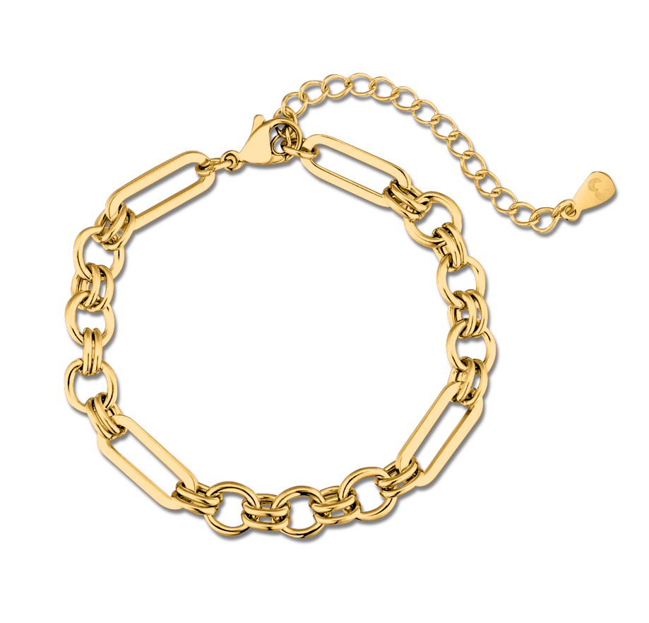 Pulseira de elos de anel