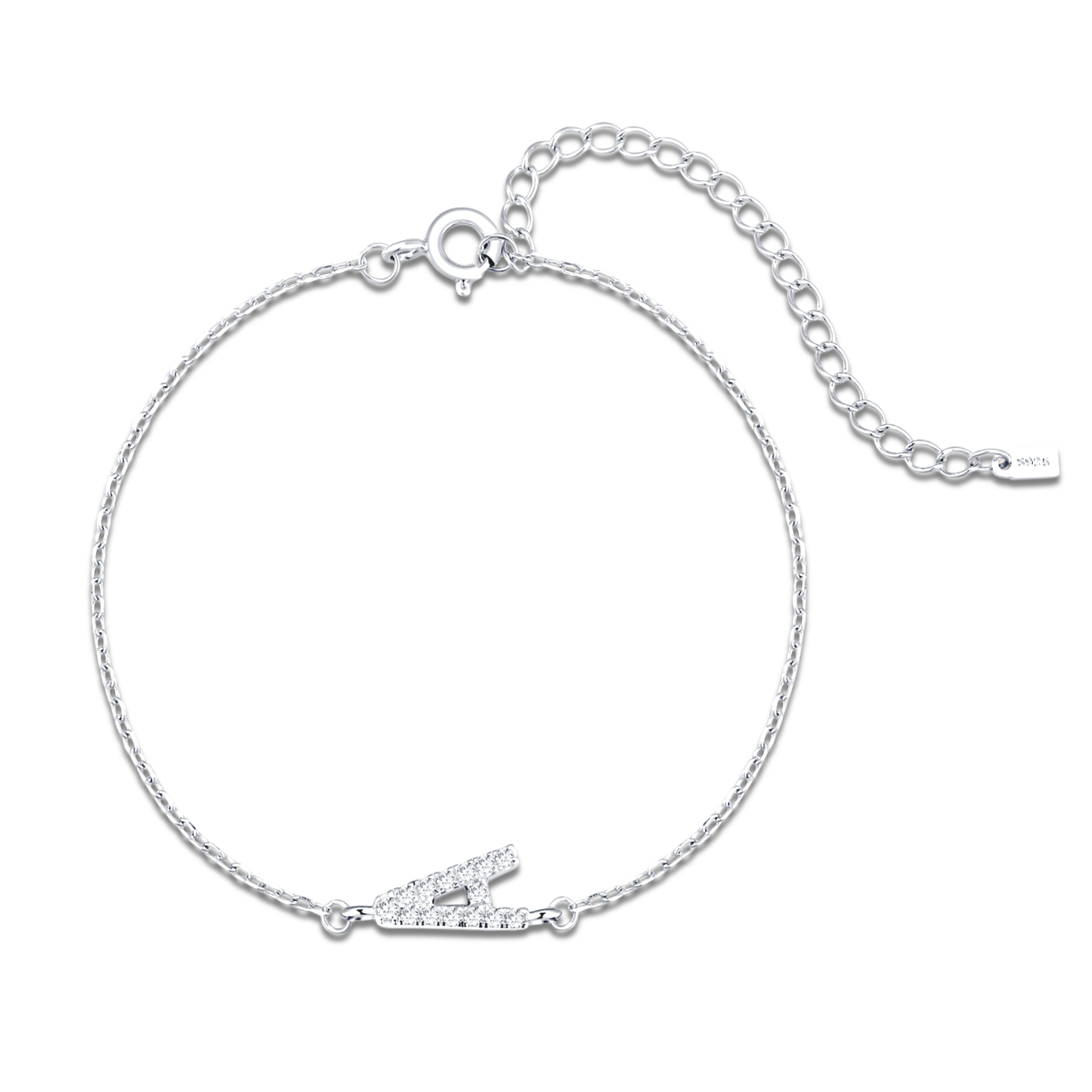 Pulsera Alpha Letters Brillo