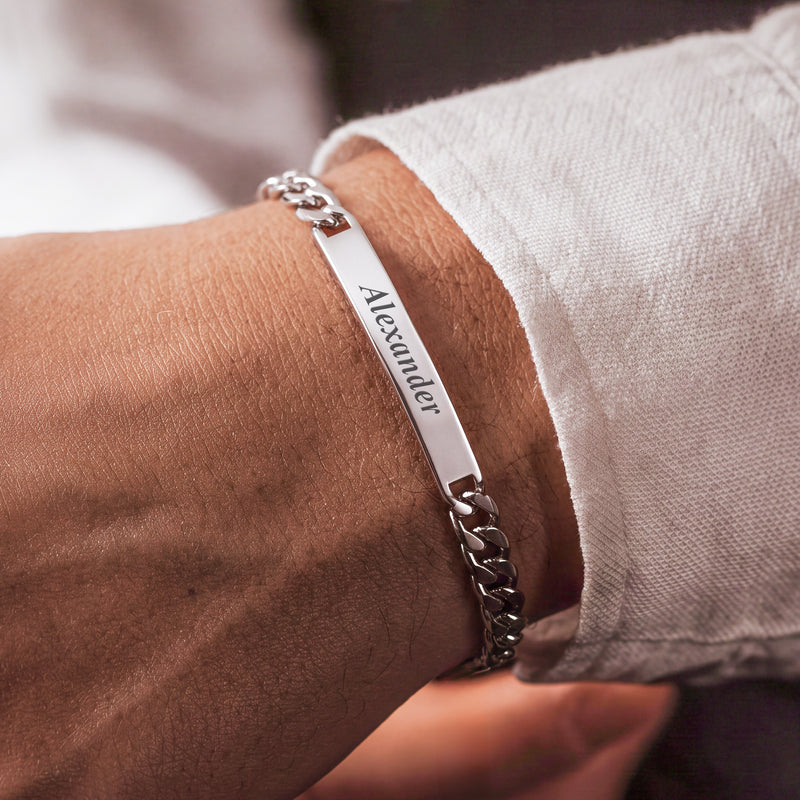 Pulsera No Me Olvides - Hombre ~ Personalizado