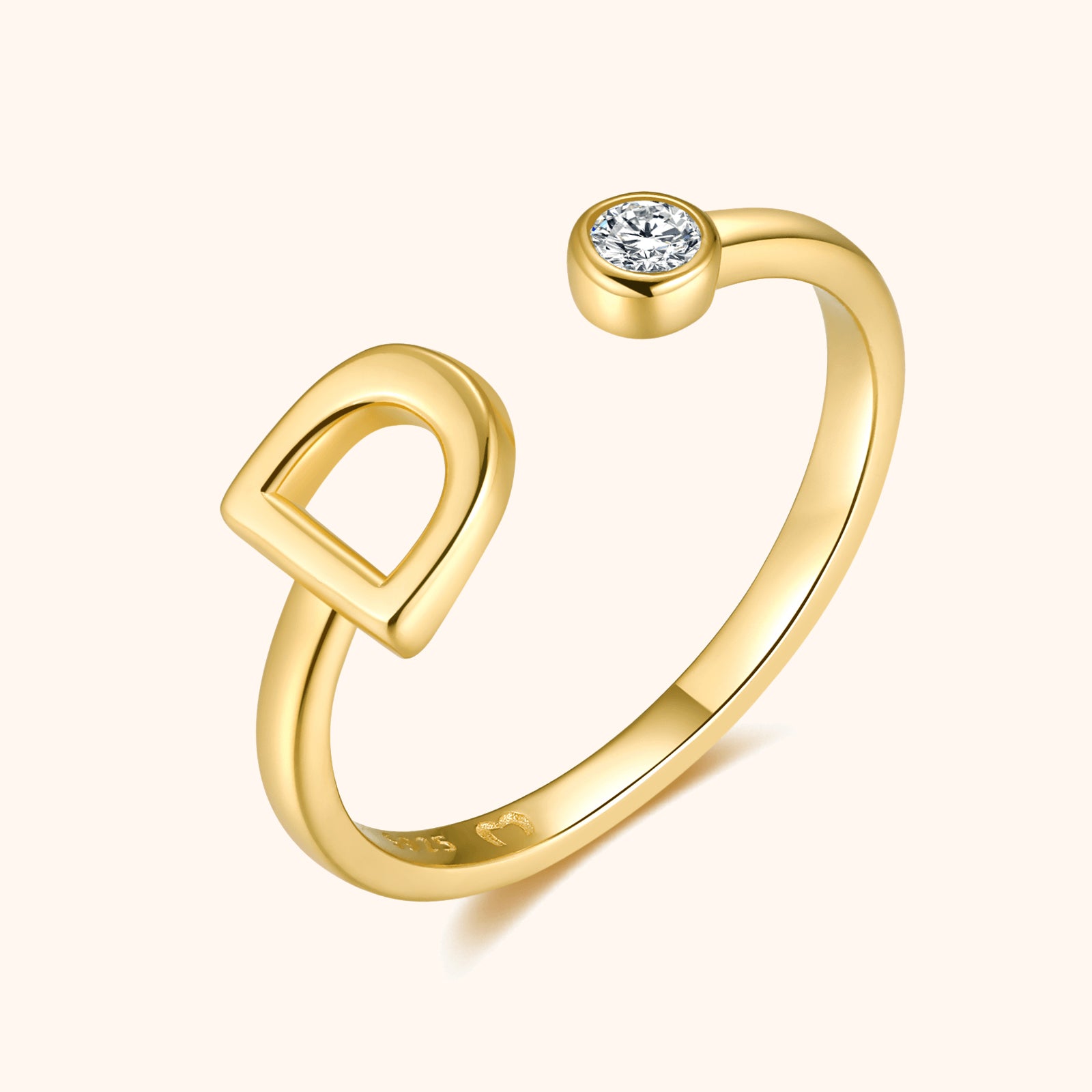 Anillo Top Letter