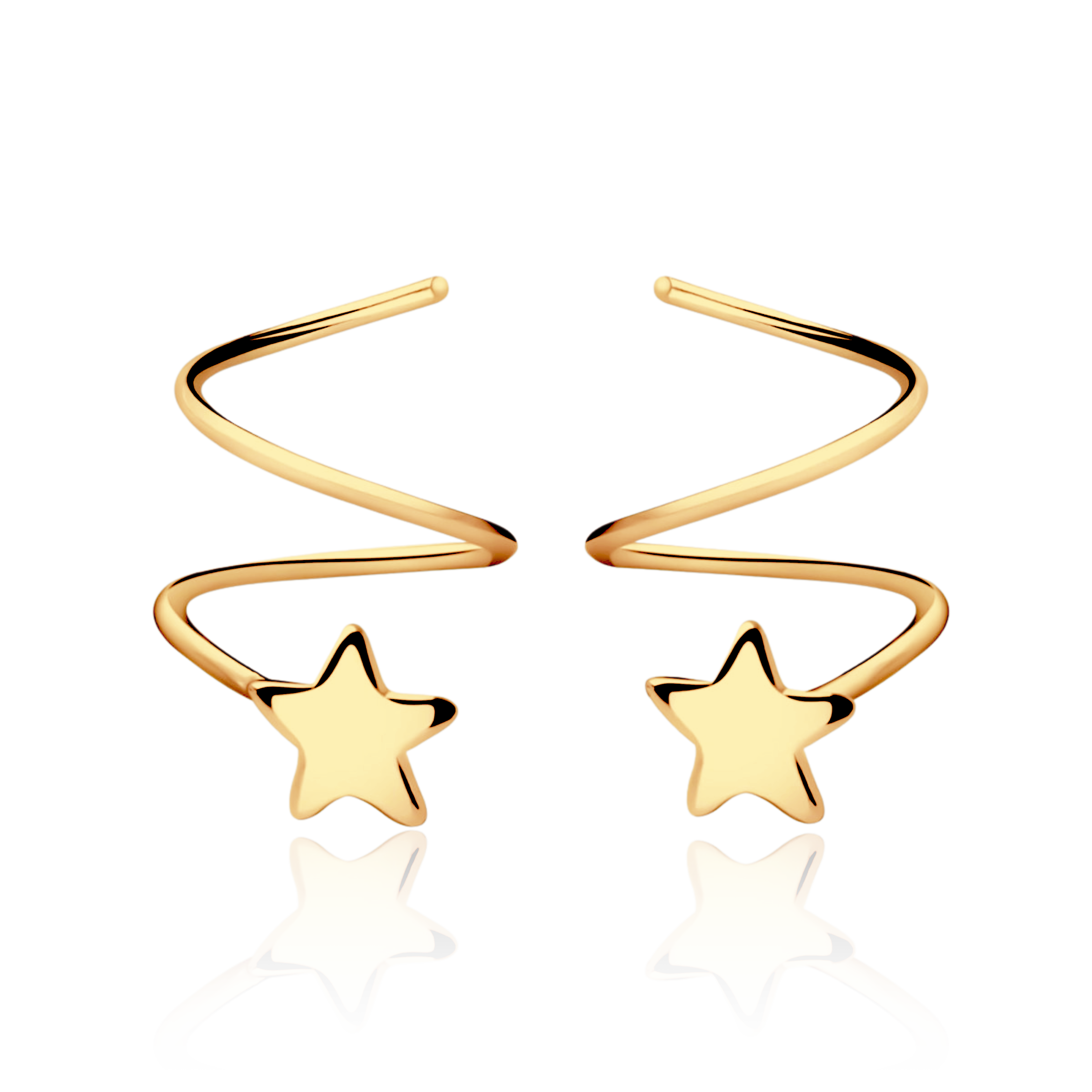 Pendientes Estrella Espiral