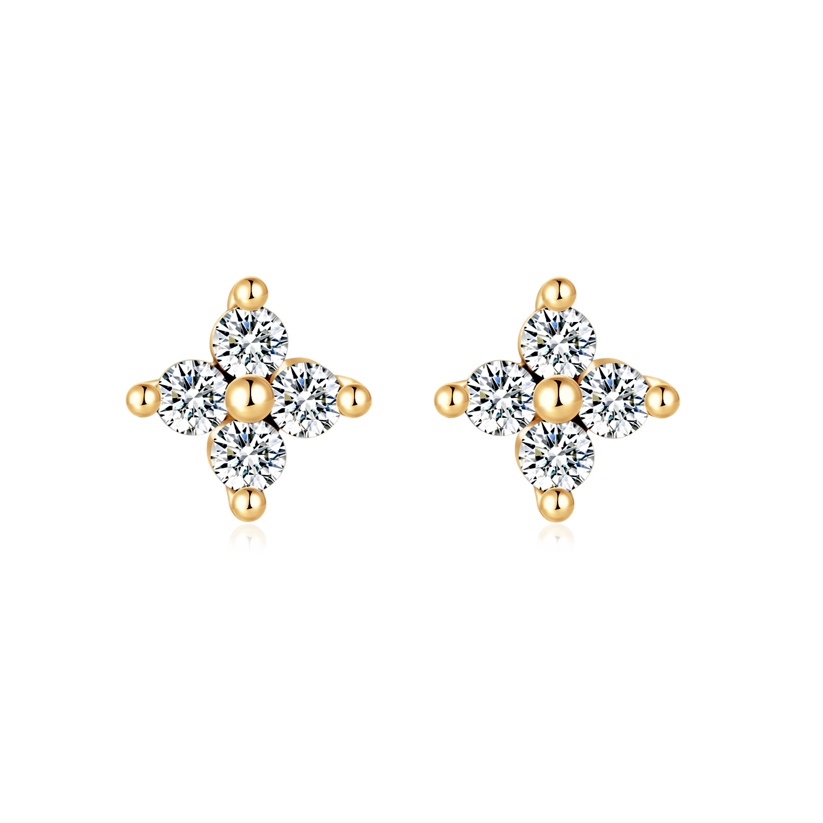 Pendientes Mini Flor Cristal - LePetiteMarie