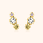 Pendientes Tres Brillantes - LePetiteMarie