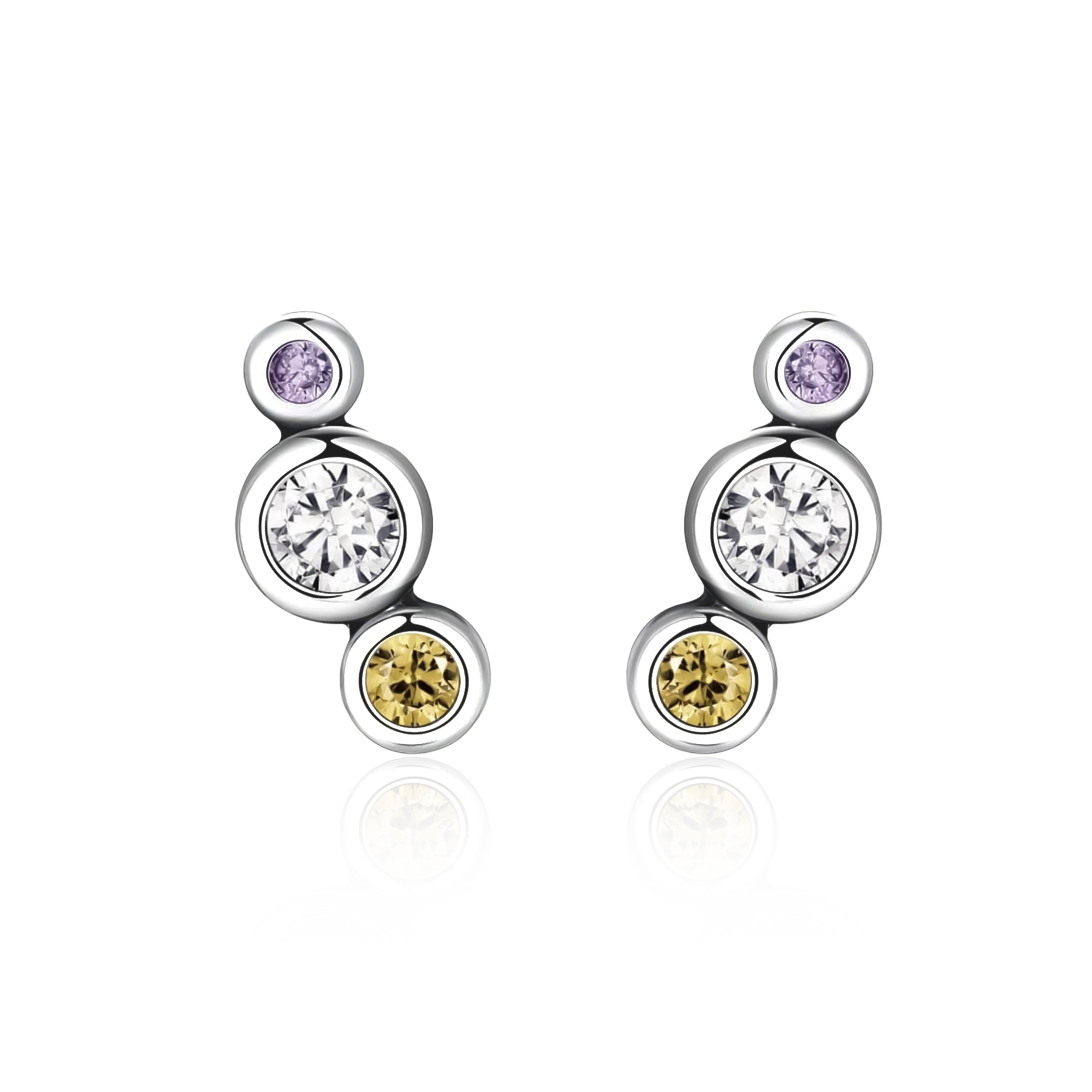 Pendientes Tres Brillantes