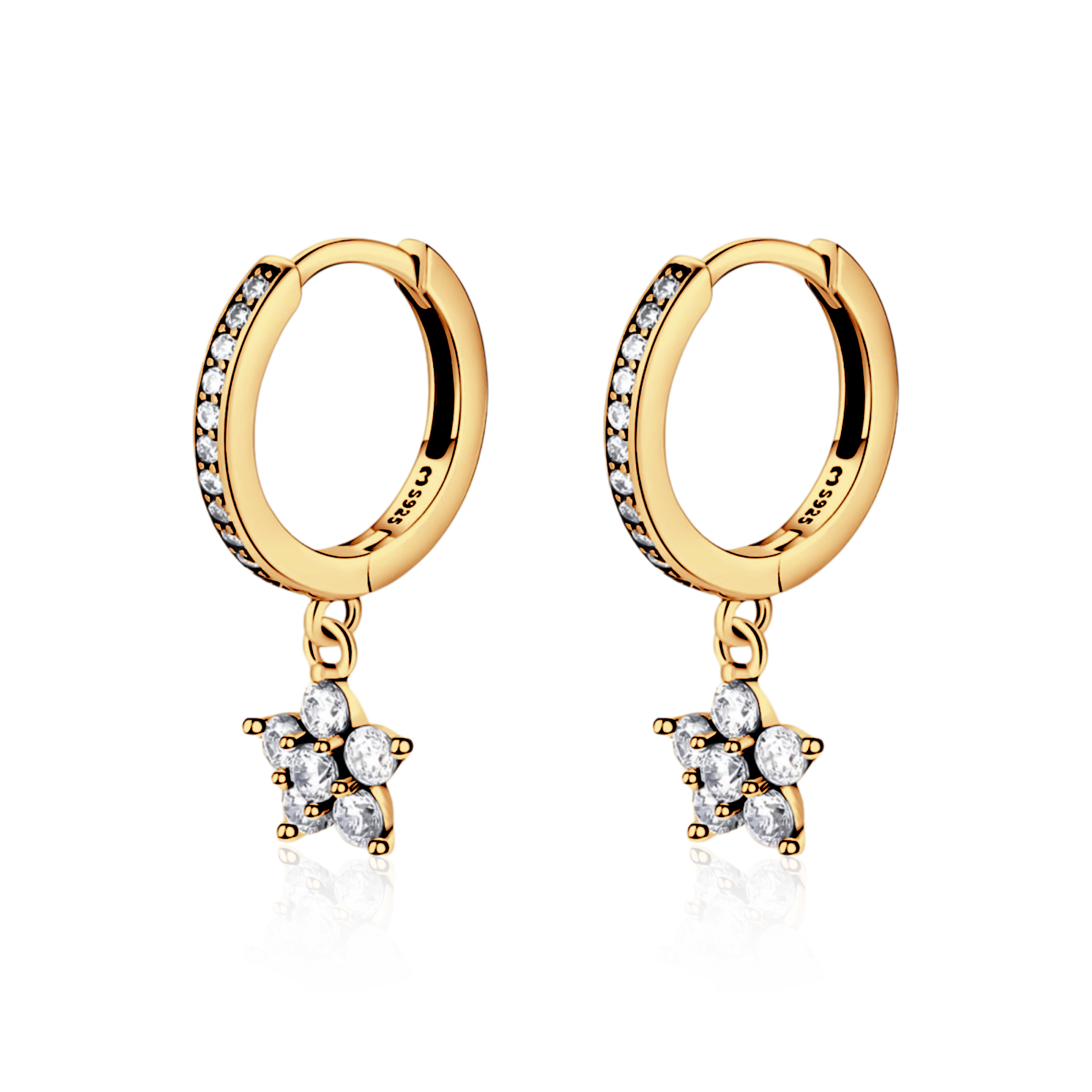 Pendientes Florecita Brillante