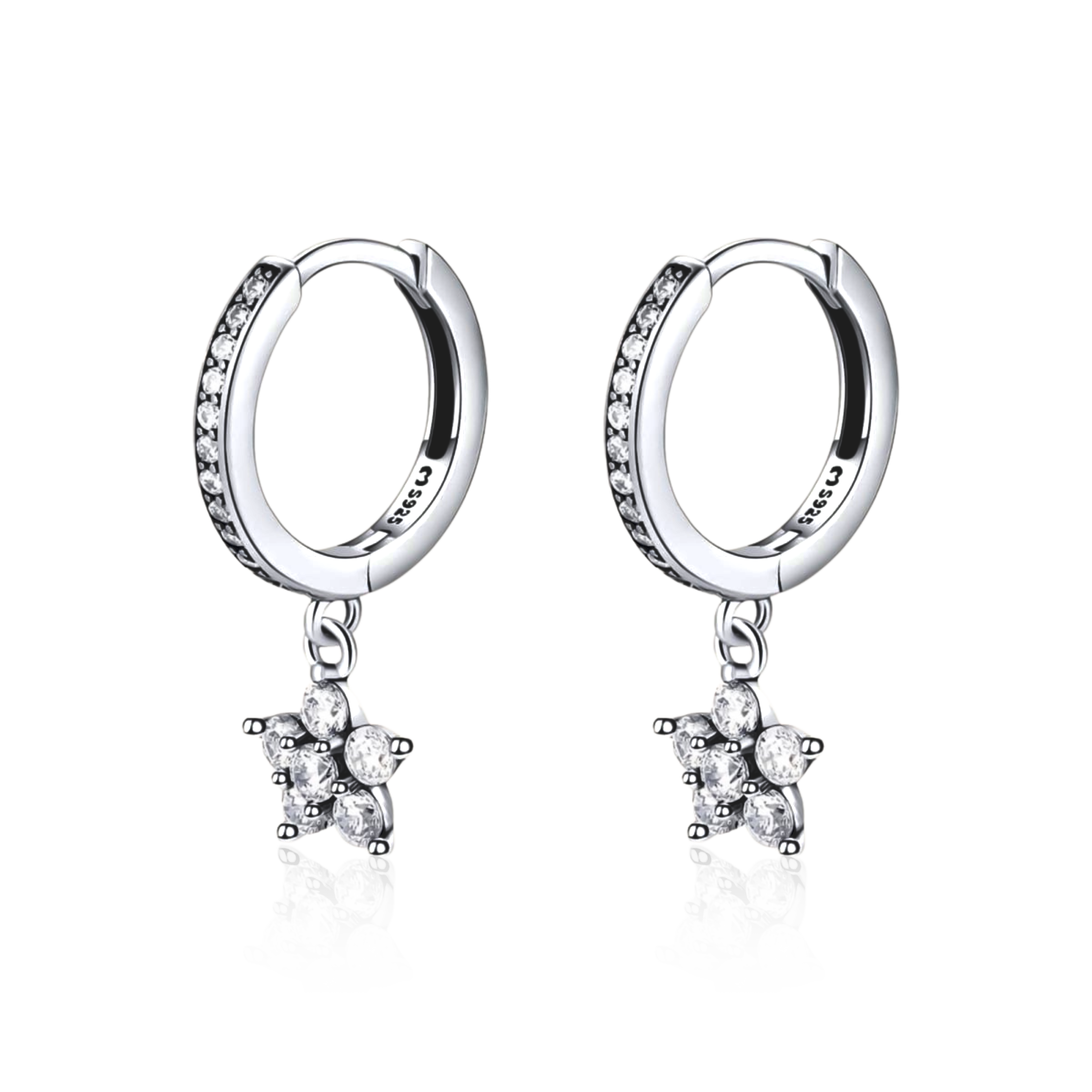 Pendientes Florecita Brillante