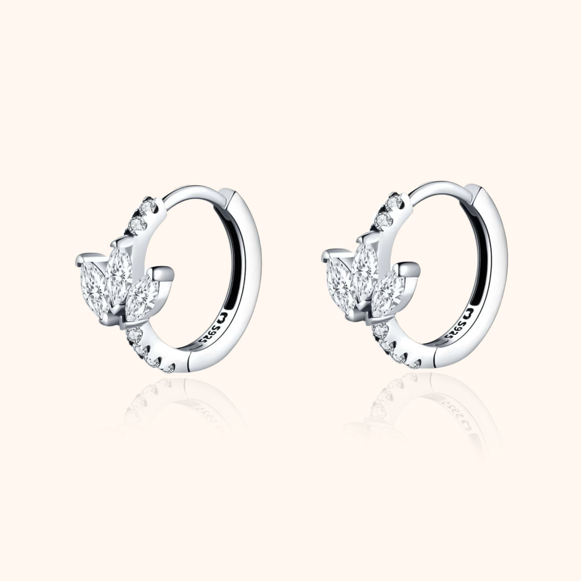 Pendientes Hojas Cristal - LePetiteMarie