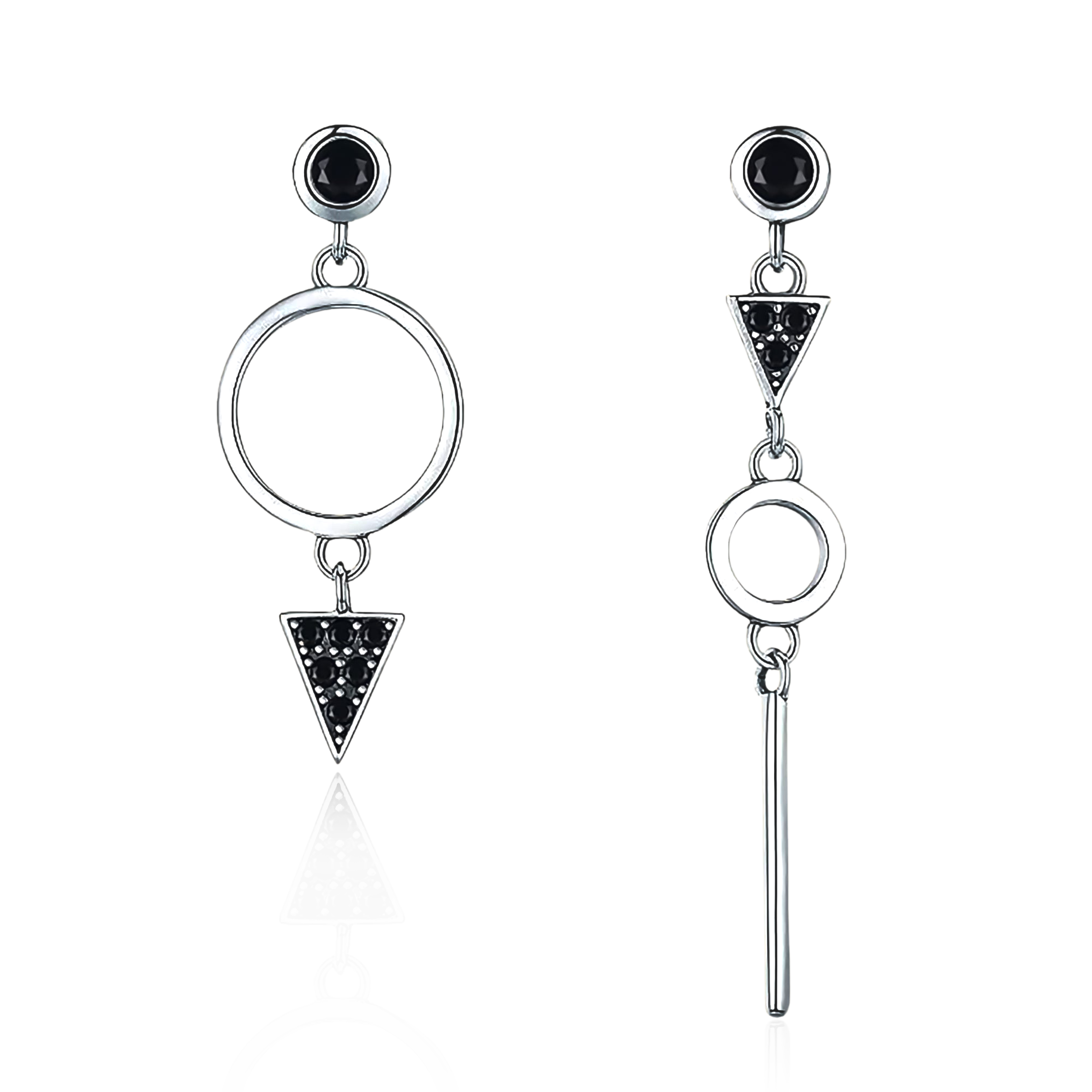 Pendientes Espinela Negra