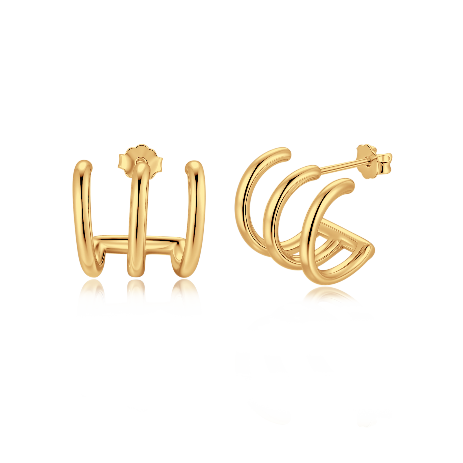 Pendientes Semiaro Tridente
