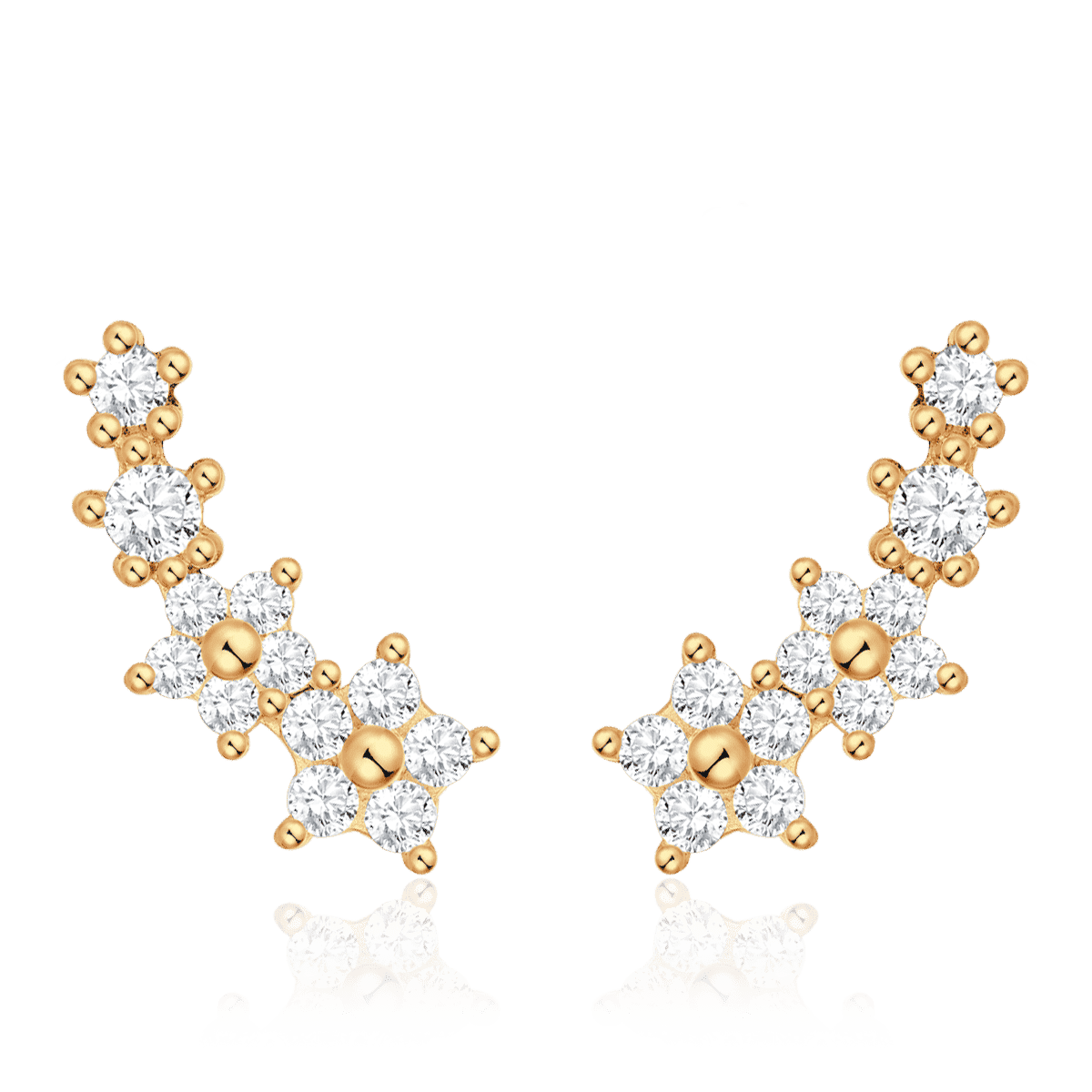 Pendientes Flores Blancas