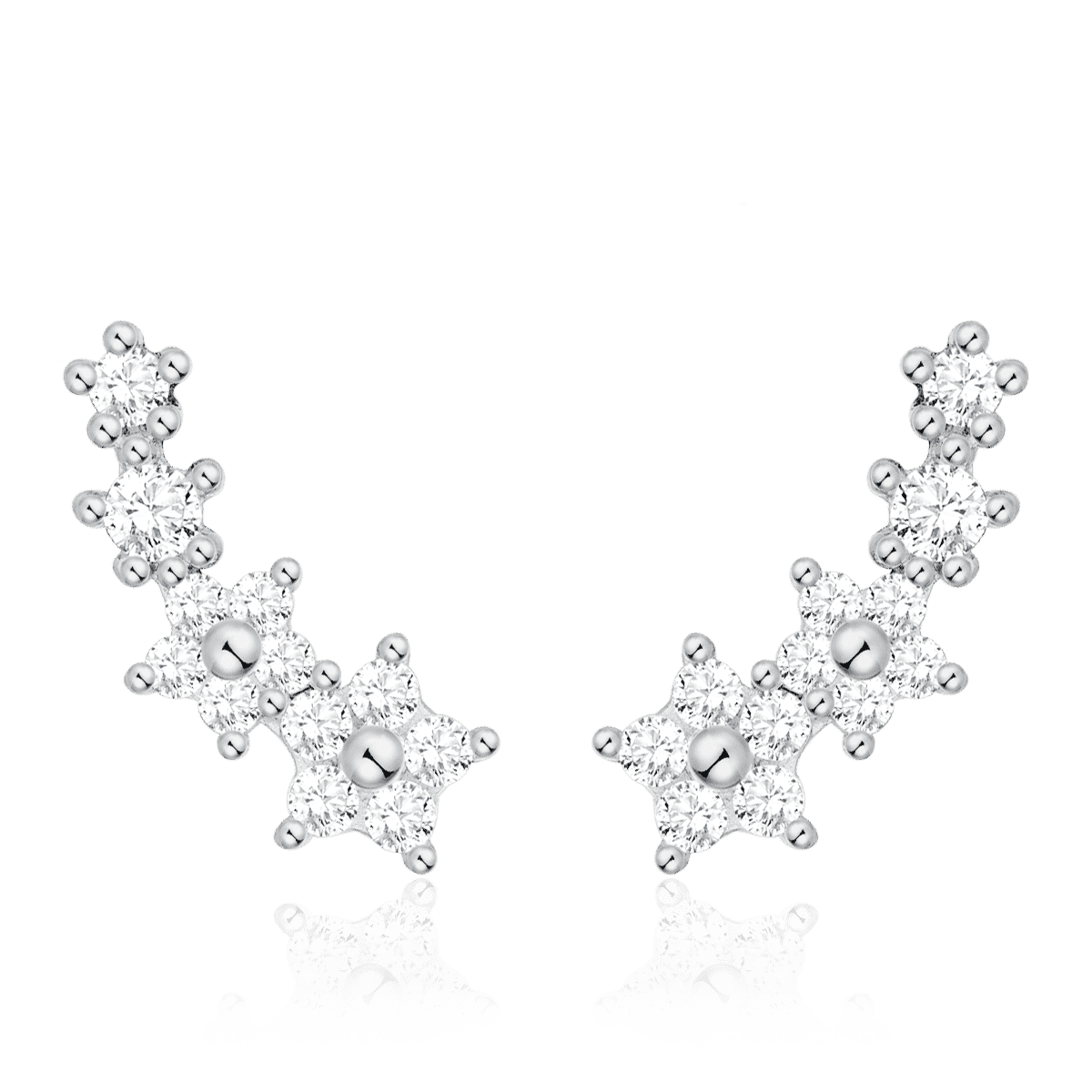 Pendientes Flores Blancas
