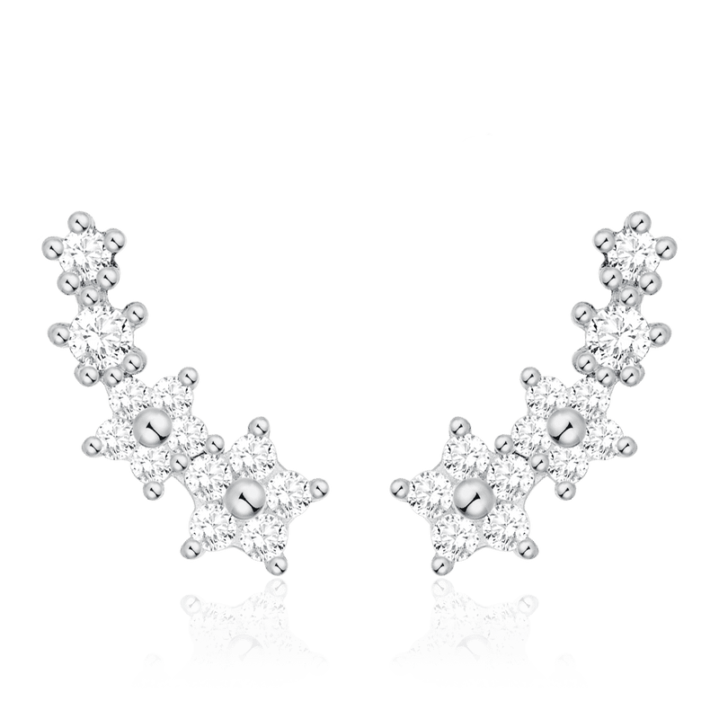 Pendientes Flores Blancas