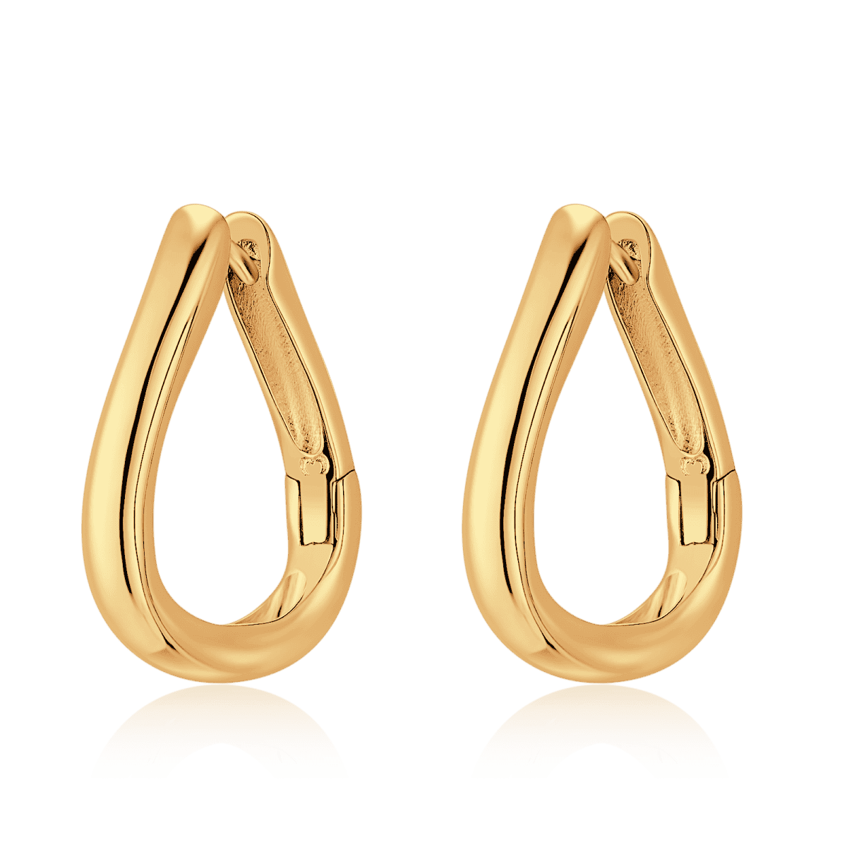 Pendientes Aros Gota Curva