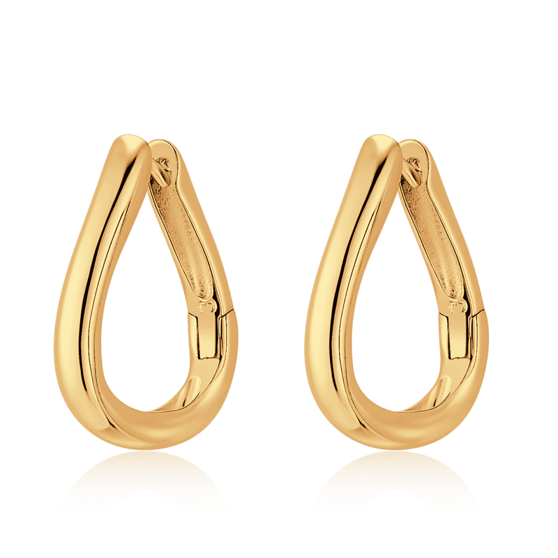 Pendientes Aros Gota Curva