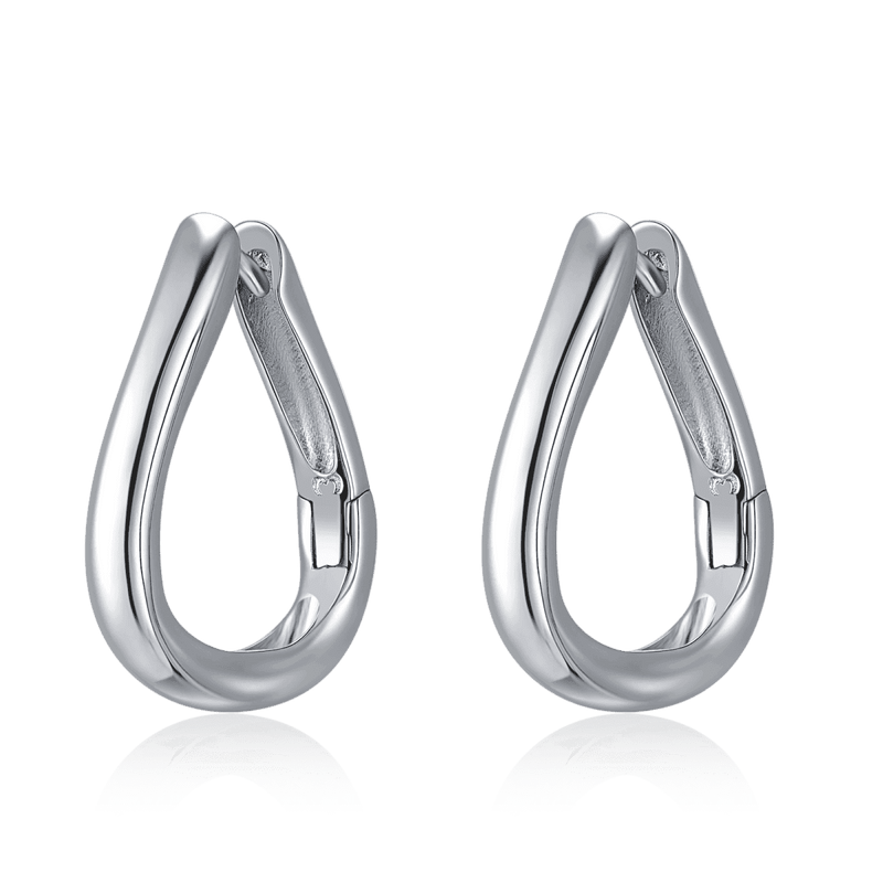 Pendientes Aros Gota Curva