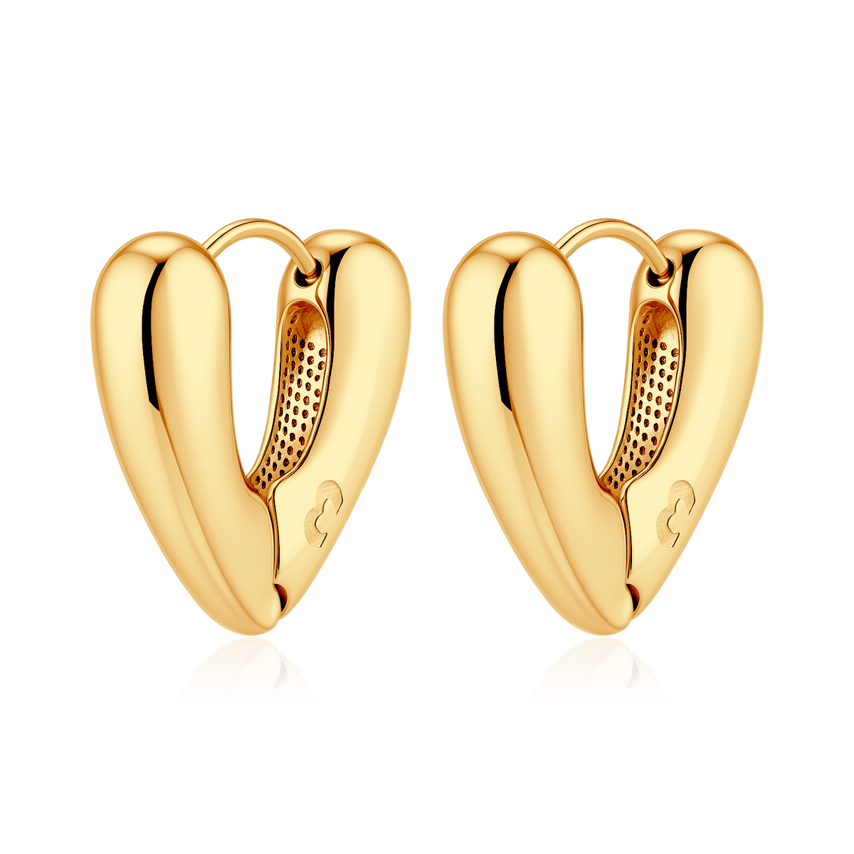 Pendientes Corazón Curvado