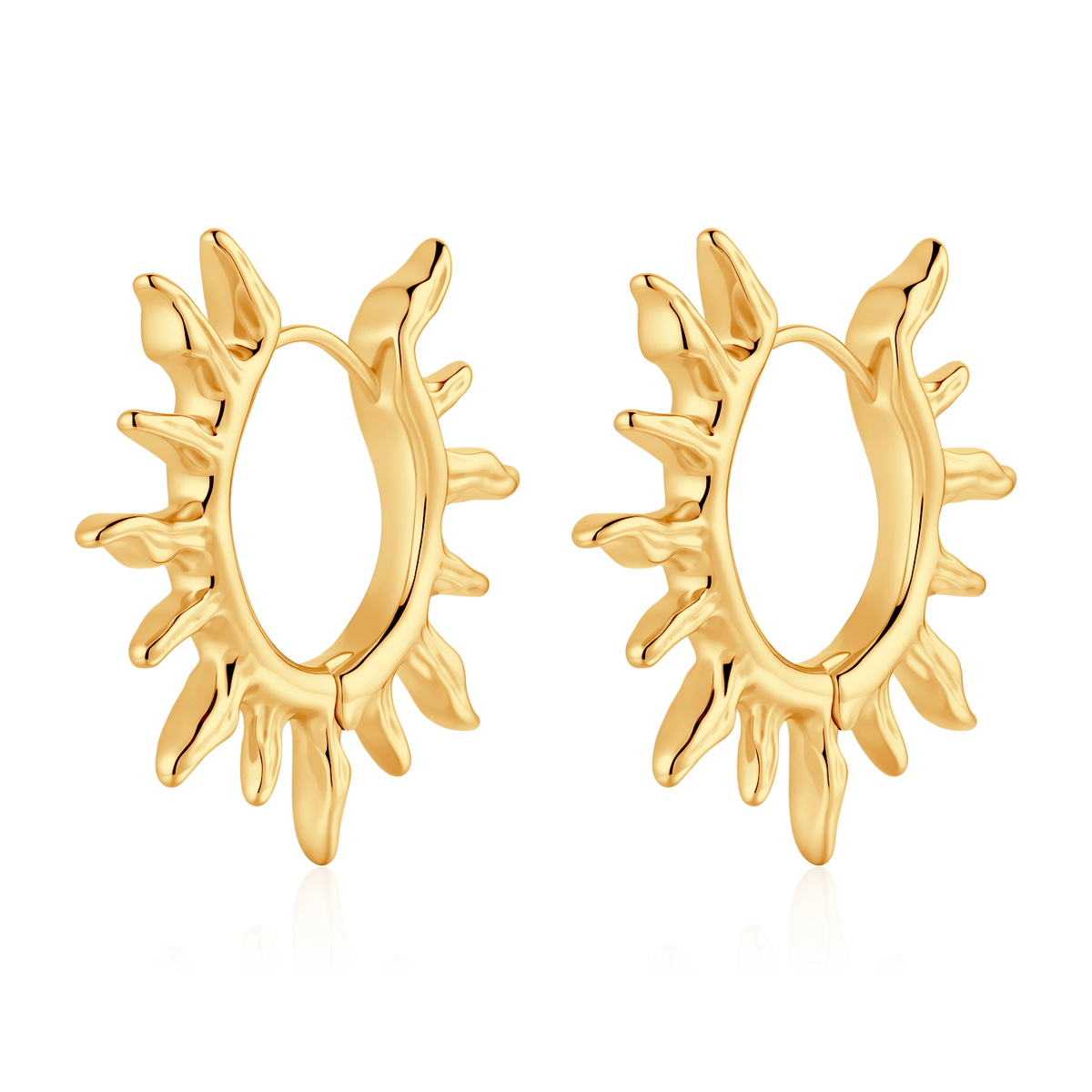 Pendientes Aros Rayos de Sol