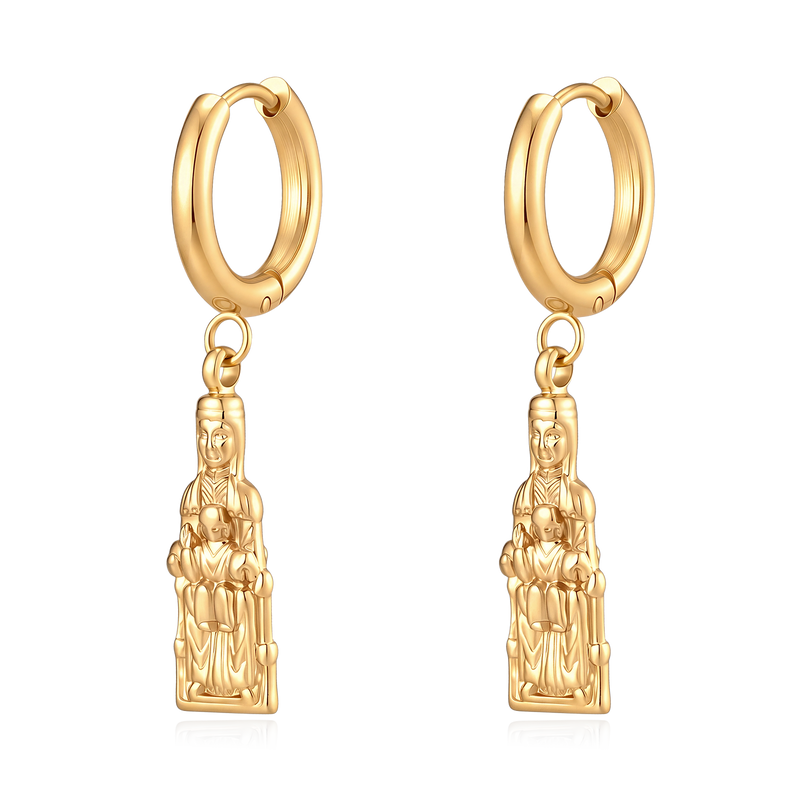 Pendientes Virgen de Montserrat