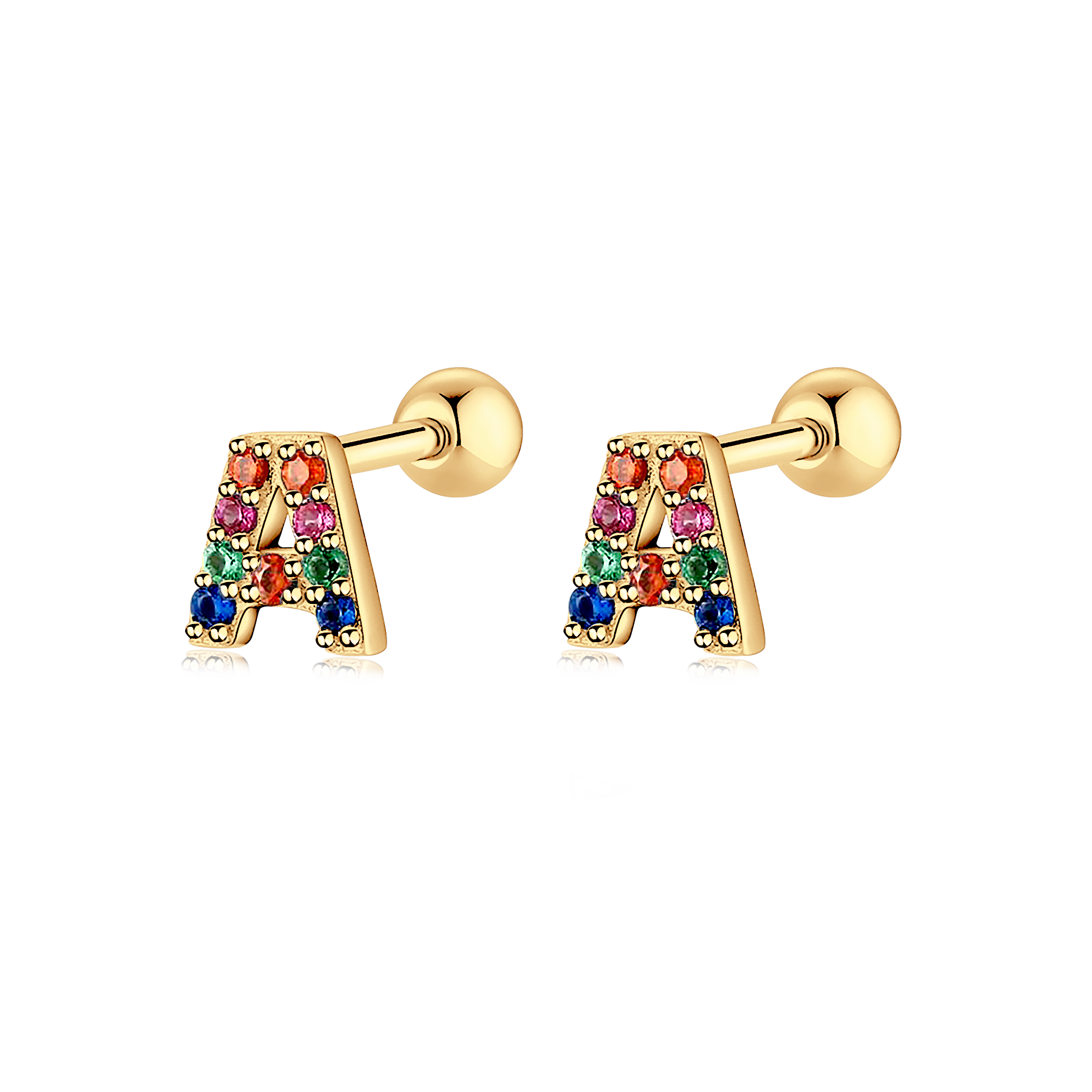 Pendientes Letritas Color