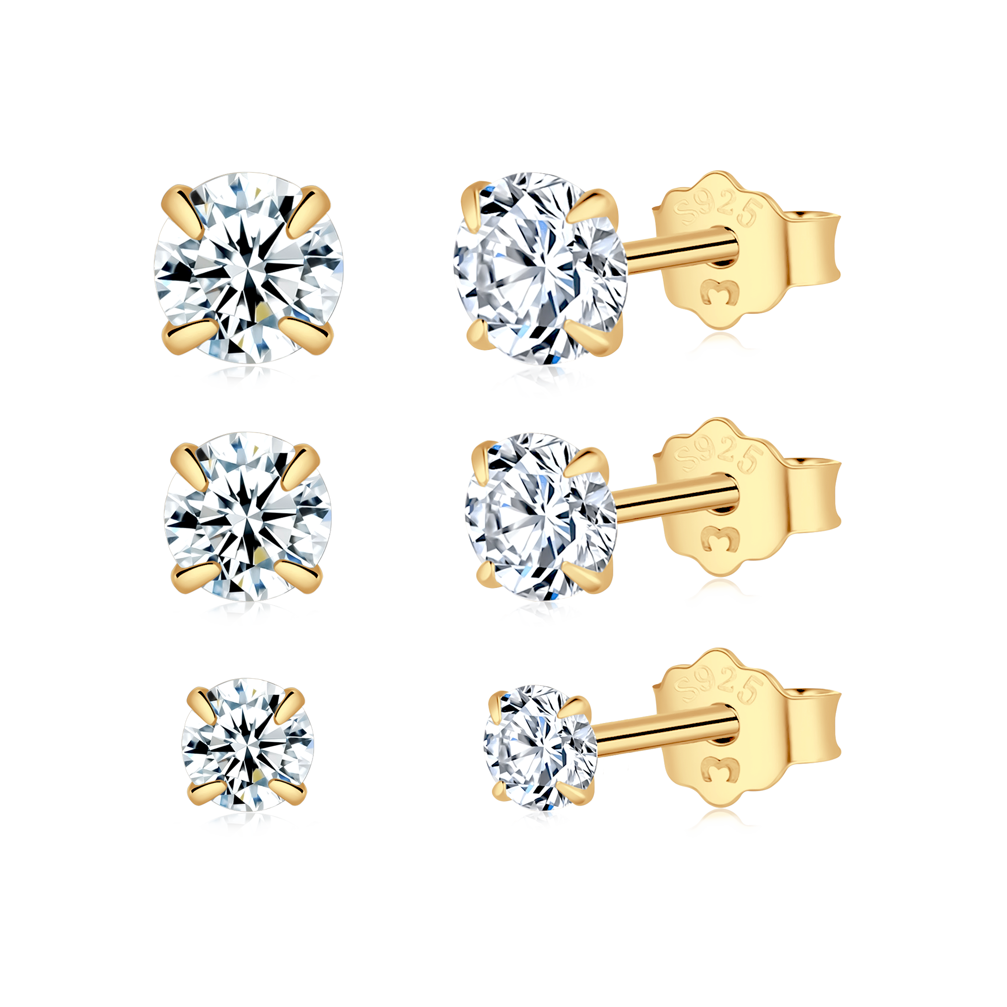 Pendientes Pequeña Circonita - LePetiteMarie