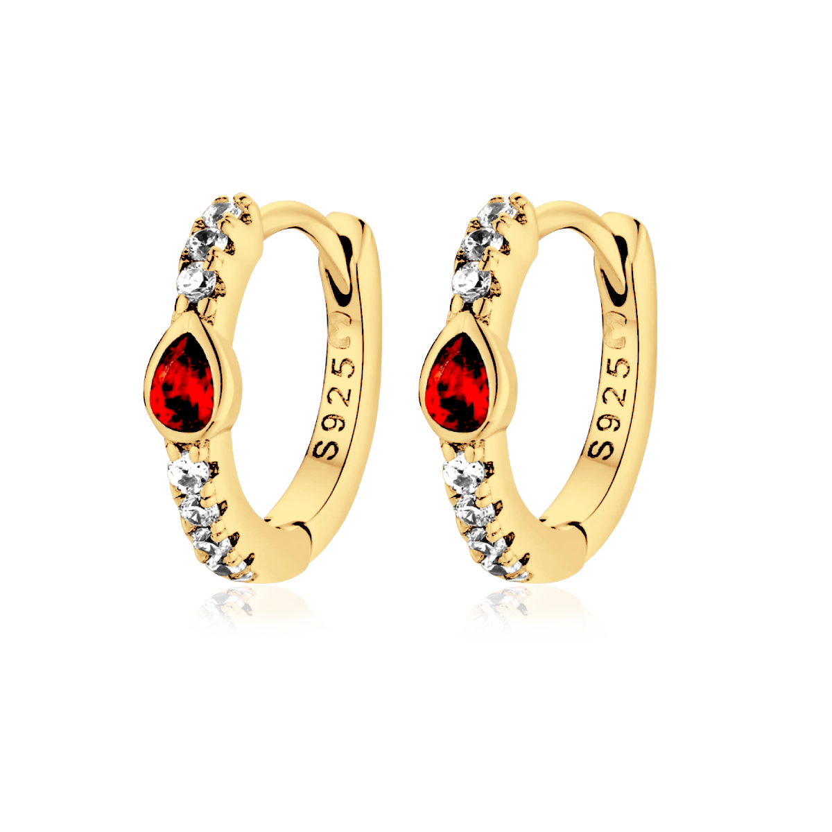 Pendientes Ruby Red - LePetiteMarie