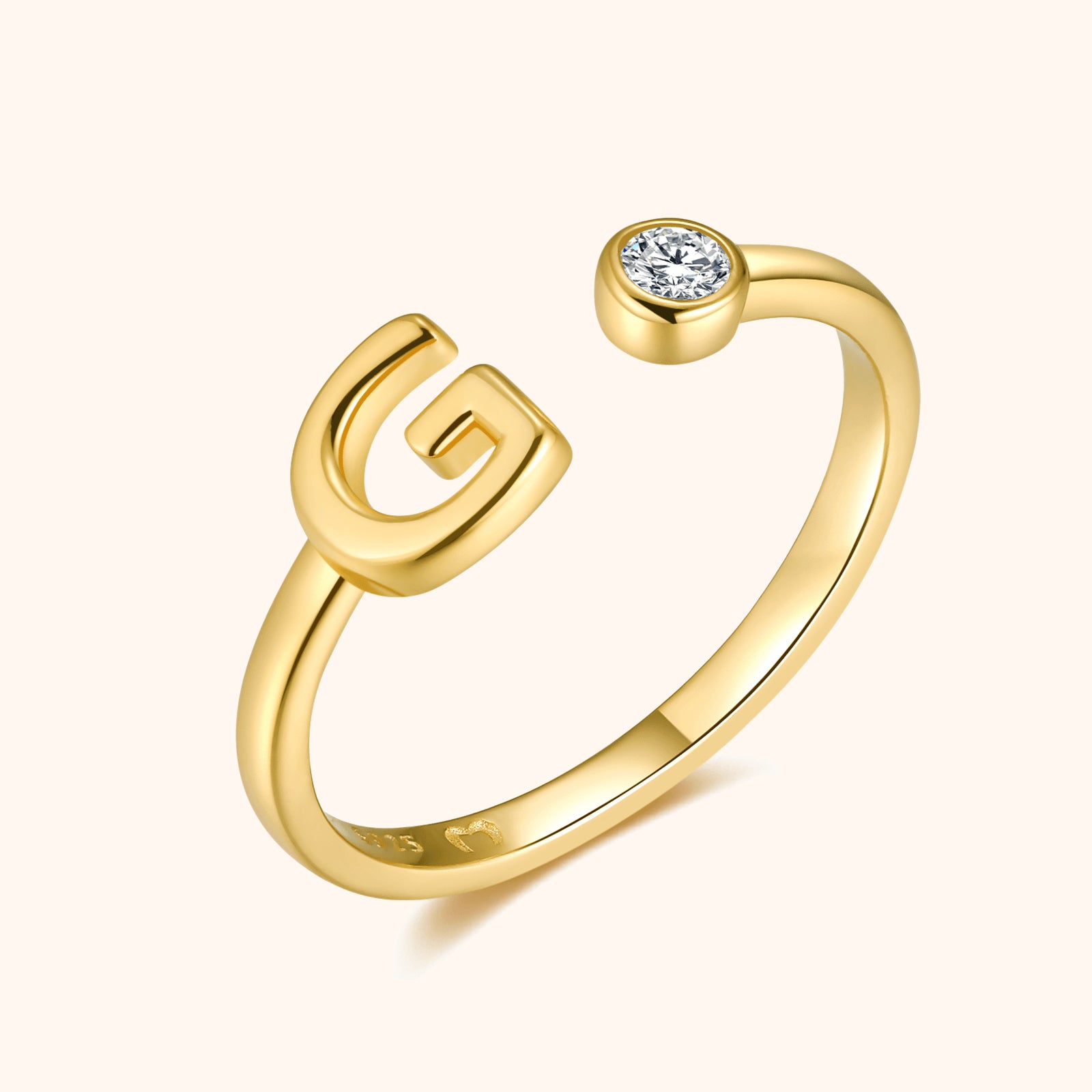 Anillo Top Letter