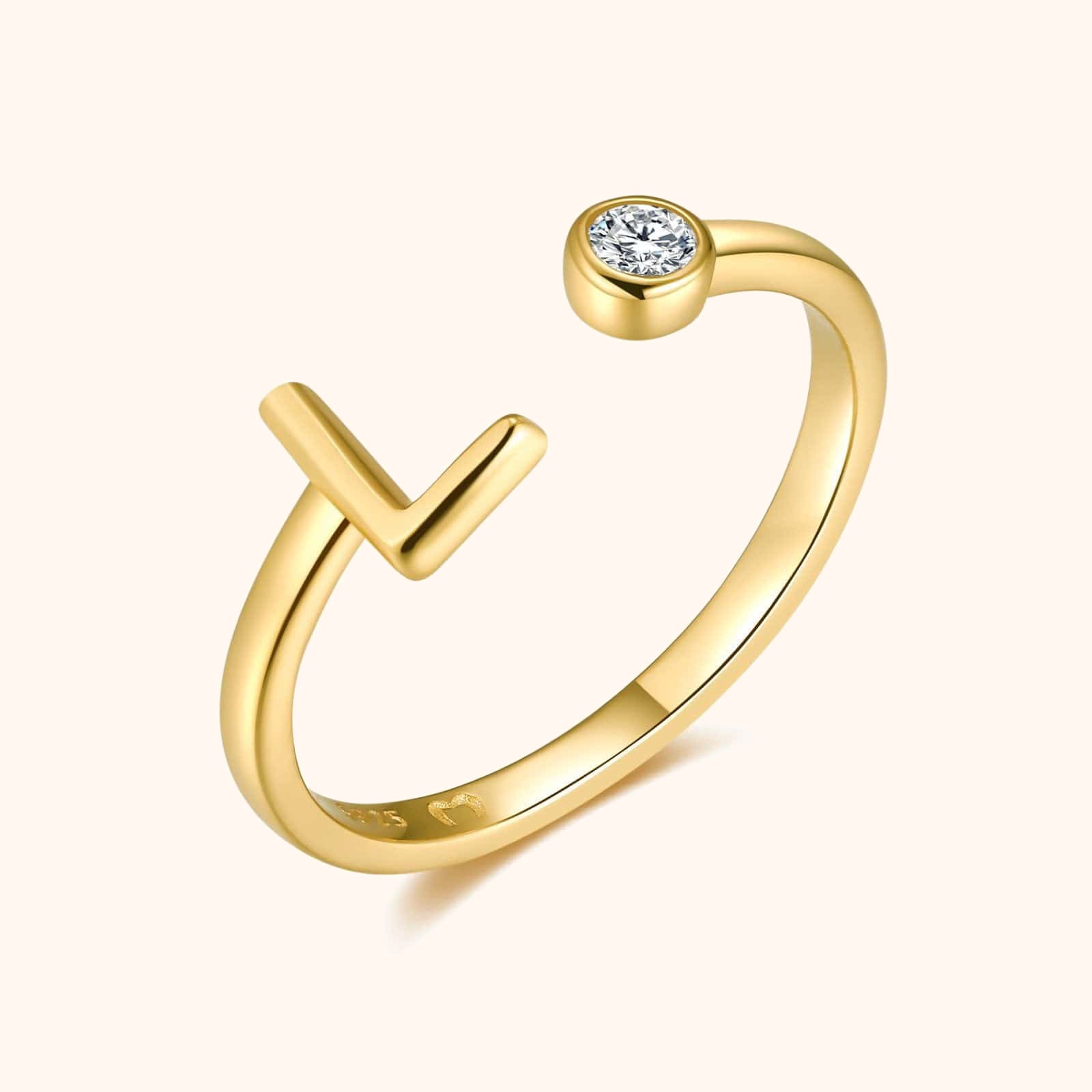 Anillo Top Letter