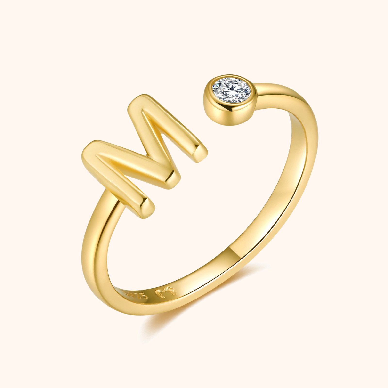 Anillo Top Letter